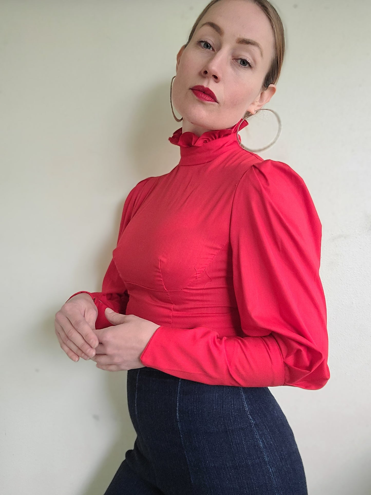 The Rockabilly Princess Handmade Vintage Blouse XS