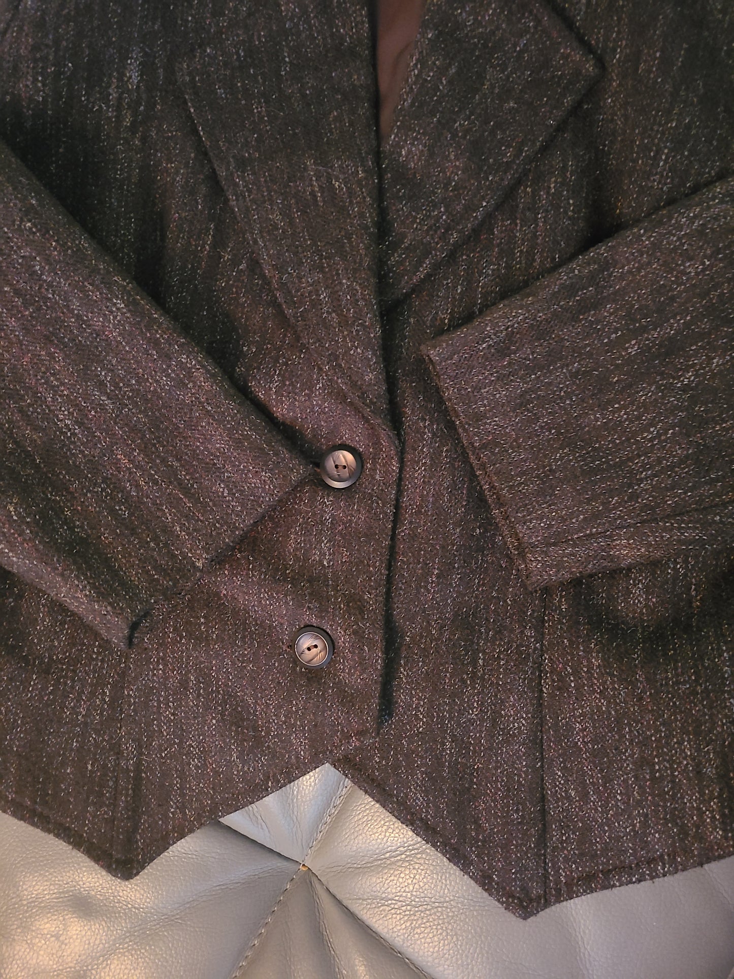 The Social Studies Teacher Vintage 80s Wool Cropped Blazer M