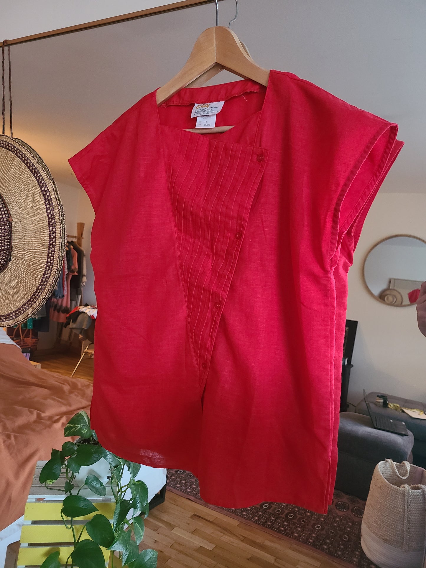 The Summer Sweetheart Vintage 80s Blouse M