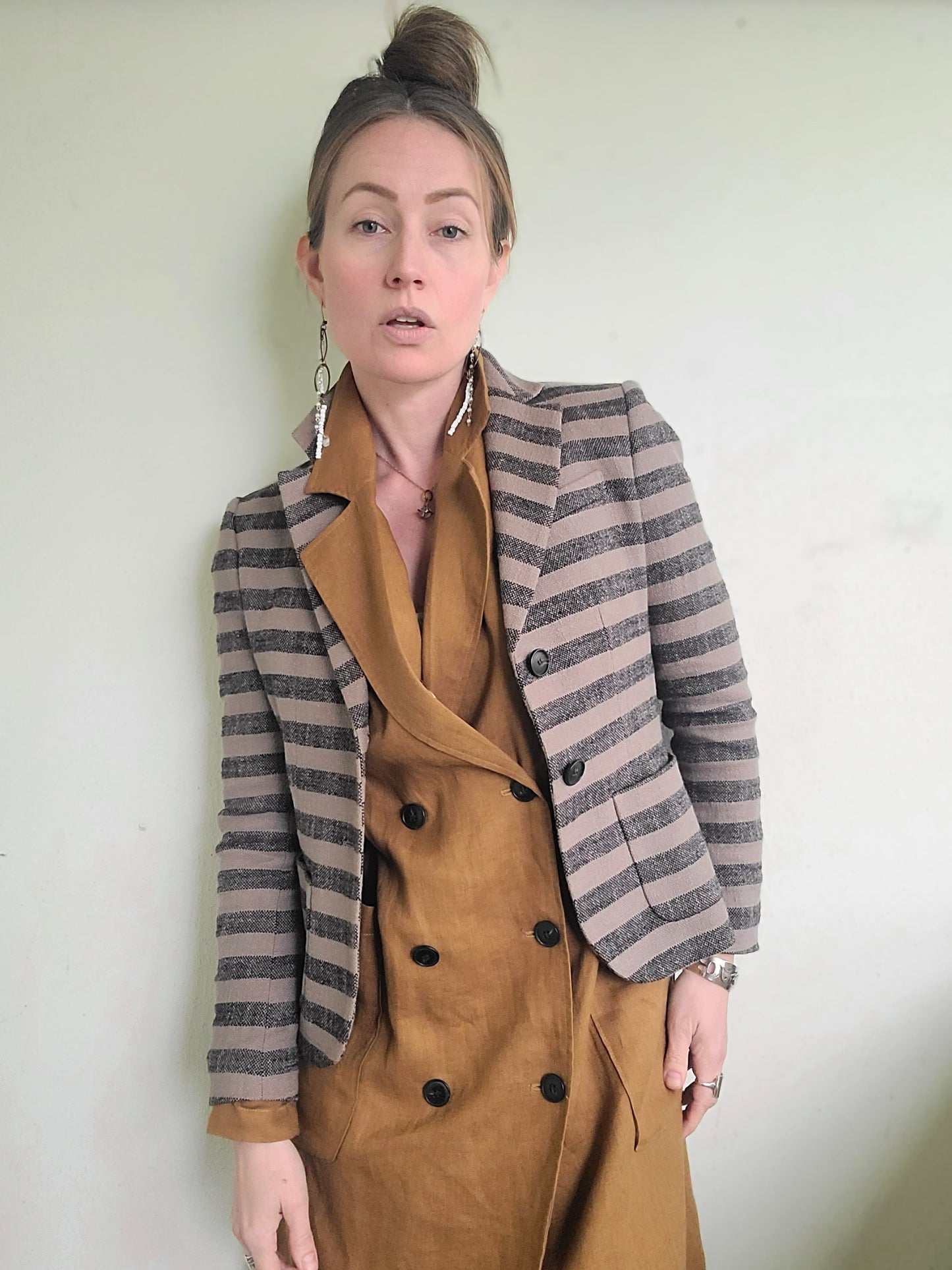 The Jigsaw Textured Cotton Linen Blazer XS
