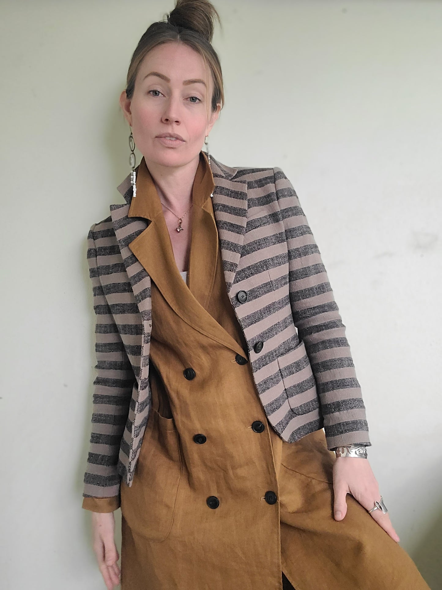 The Jigsaw Textured Cotton Linen Blazer XS