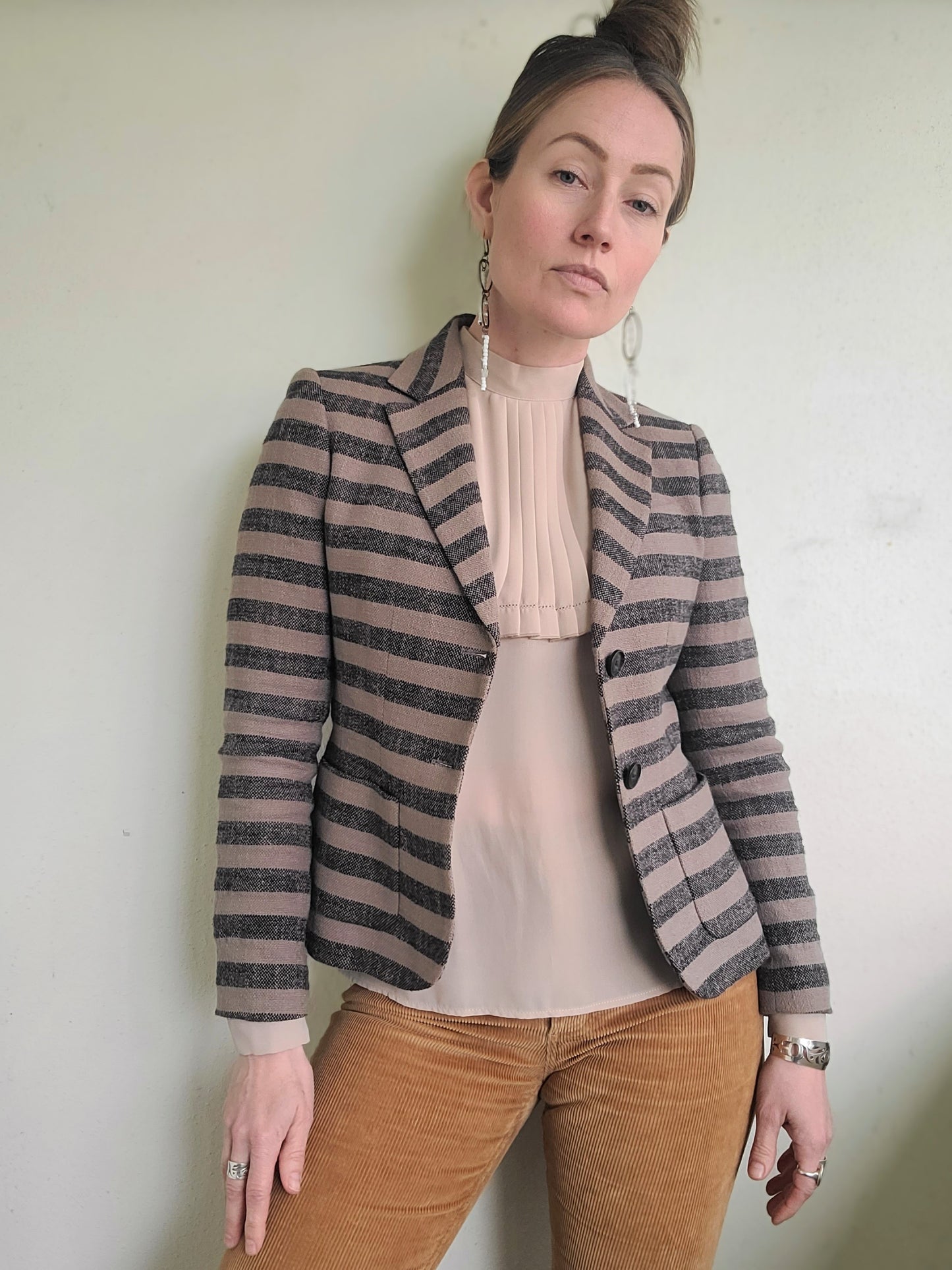 The Jigsaw Textured Cotton Linen Blazer XS