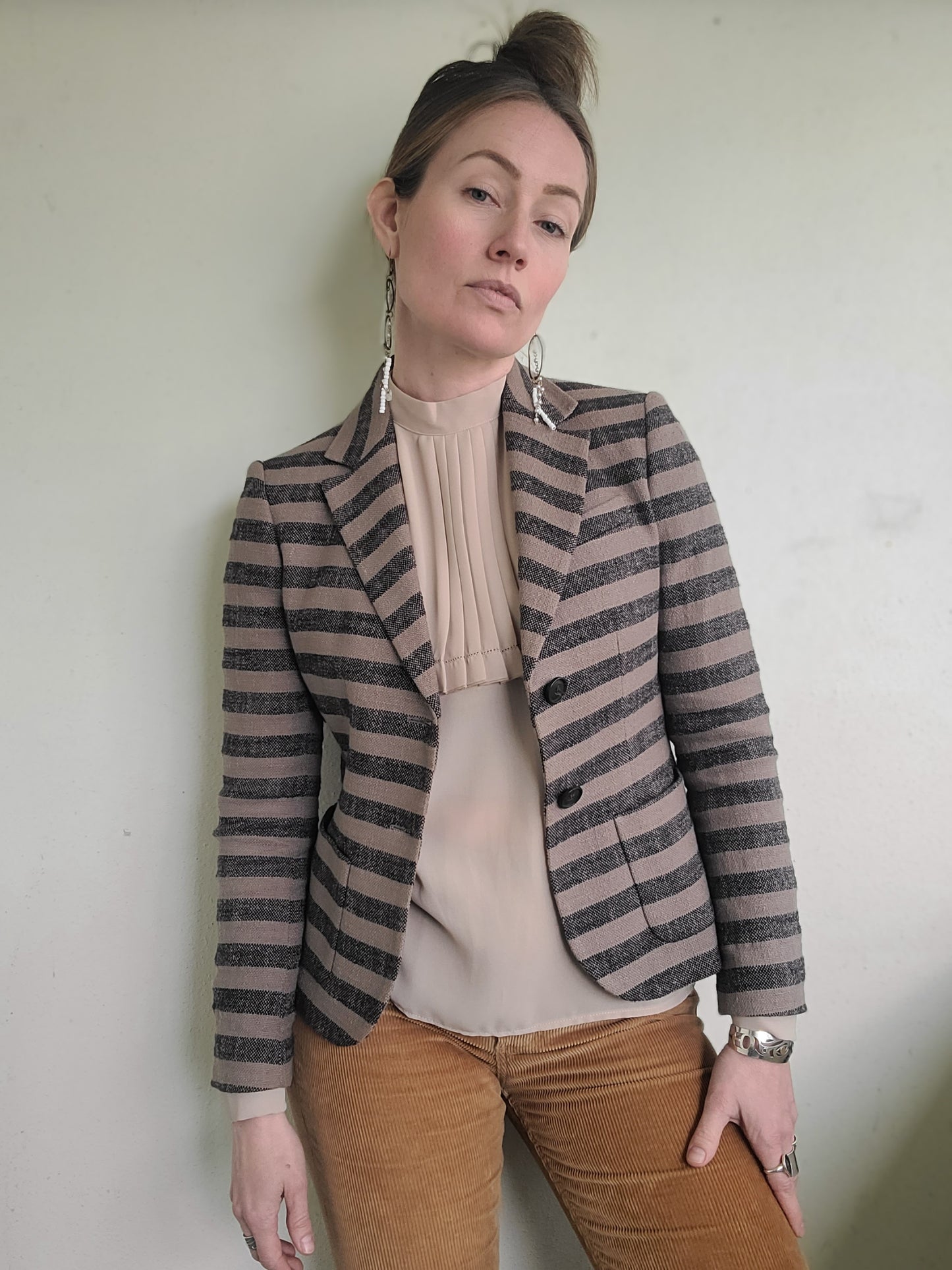 The Jigsaw Textured Cotton Linen Blazer XS
