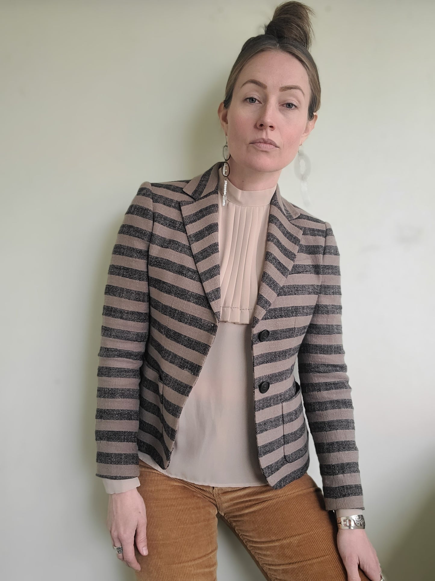 The Jigsaw Textured Cotton Linen Blazer XS