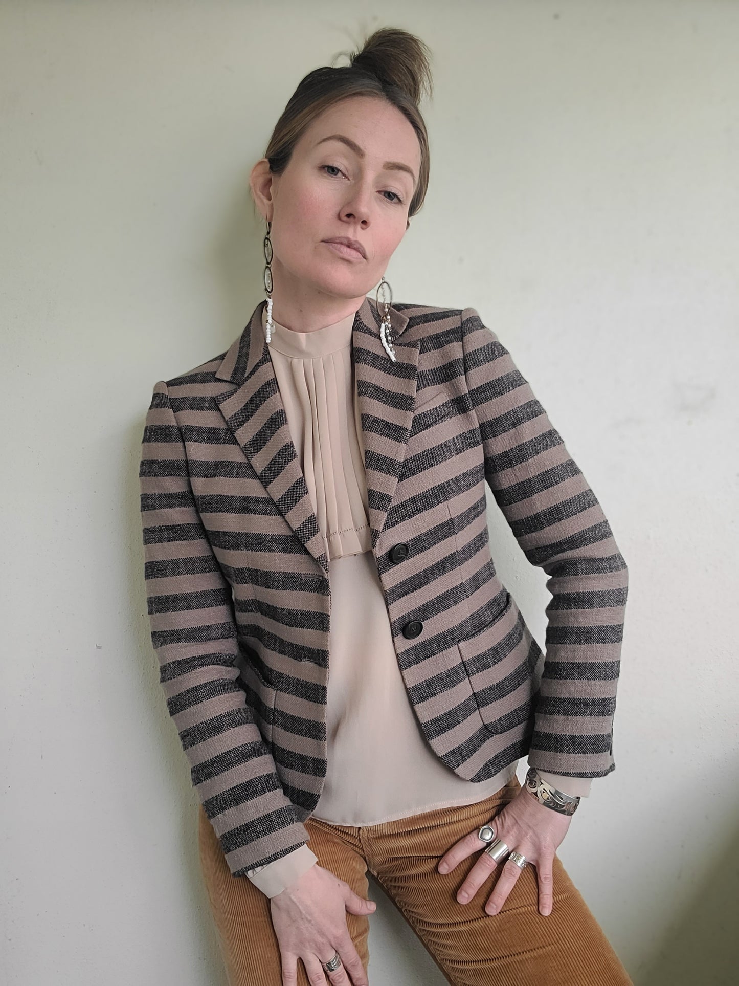 The Jigsaw Textured Cotton Linen Blazer XS