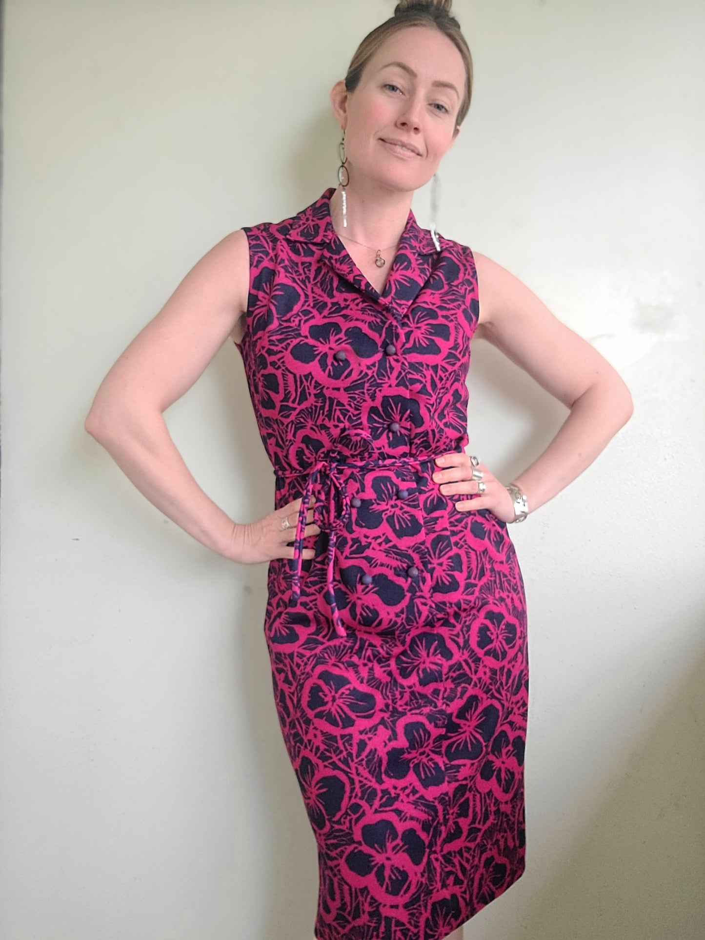 The Horrockses 1950s Vintage Dress M