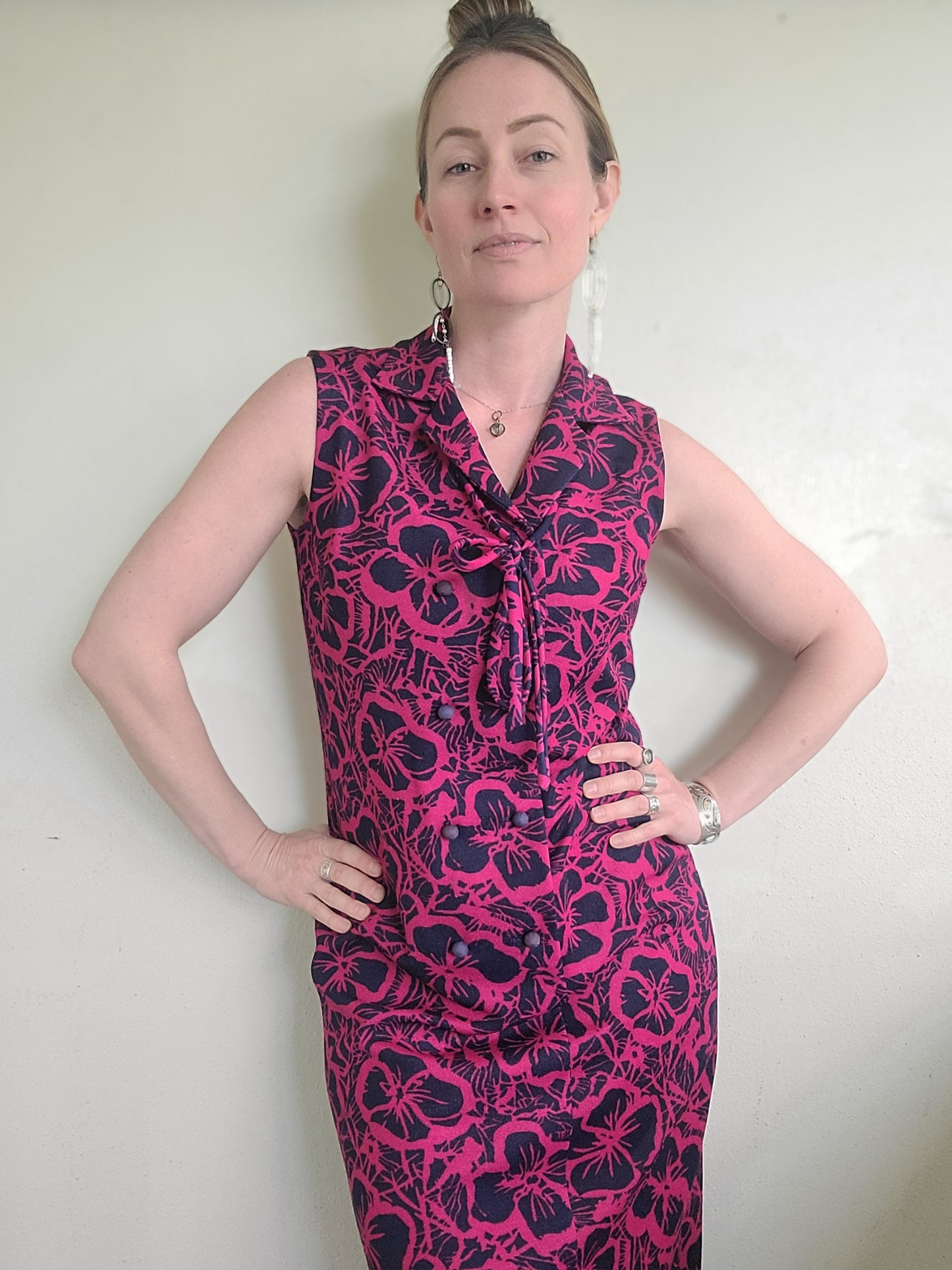 The Horrockses 1950s Vintage Dress M