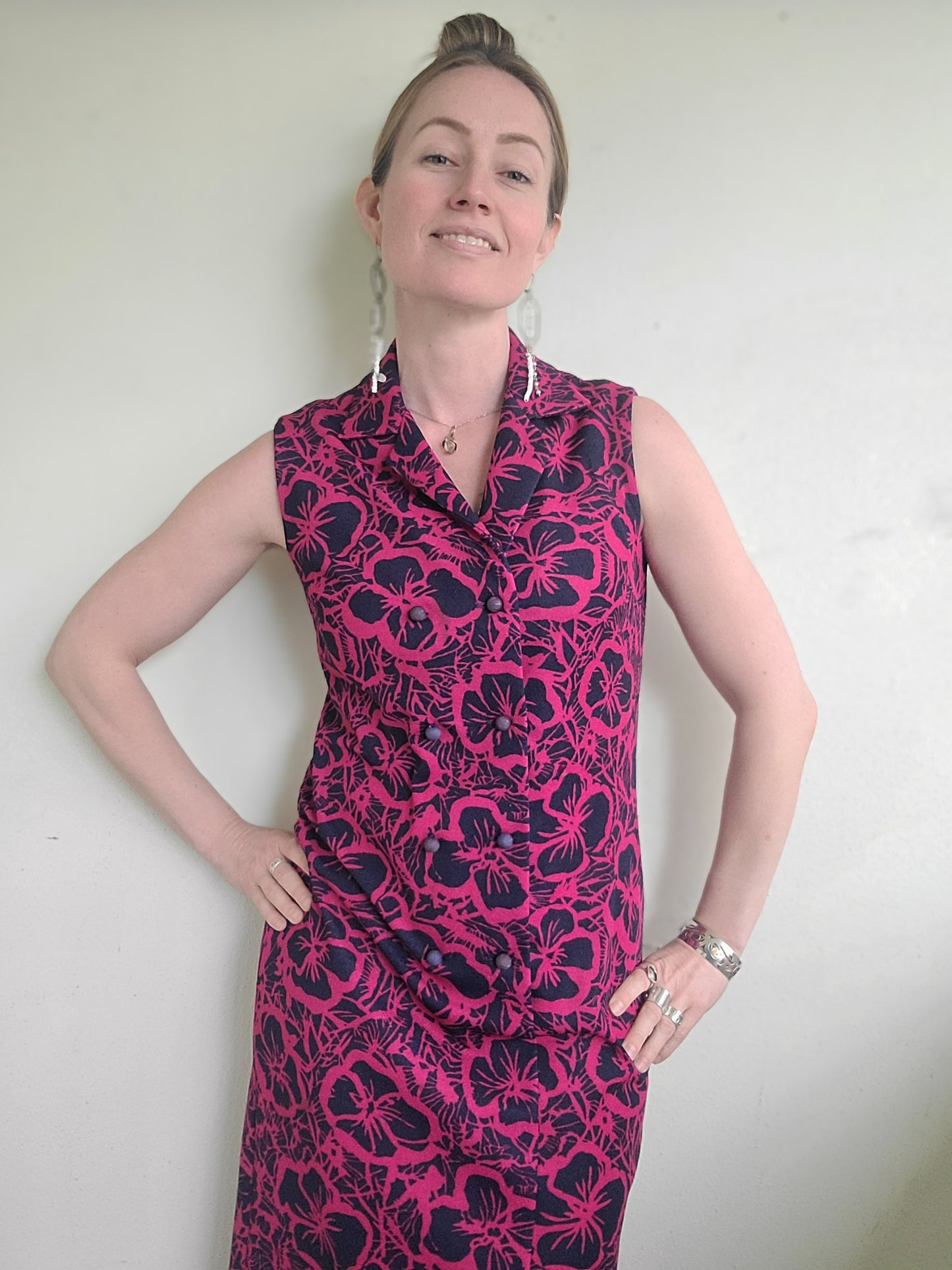 The Horrockses 1950s Vintage Dress M