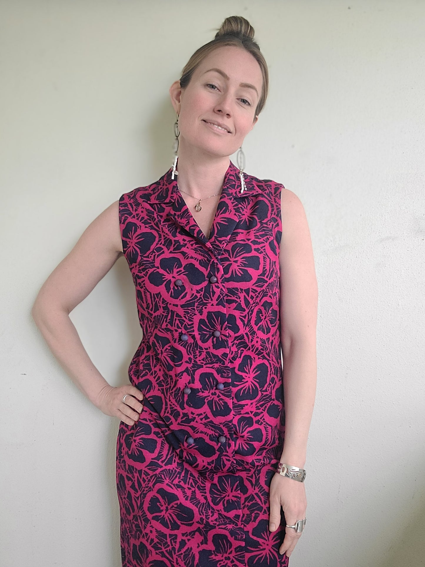 The Horrockses 1950s Vintage Dress M