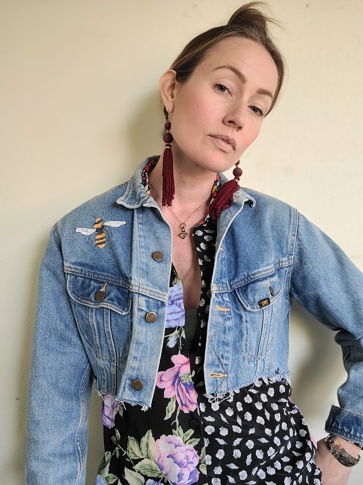 Sawed Off Vintage 70s LEE Riders Denim Jacket M