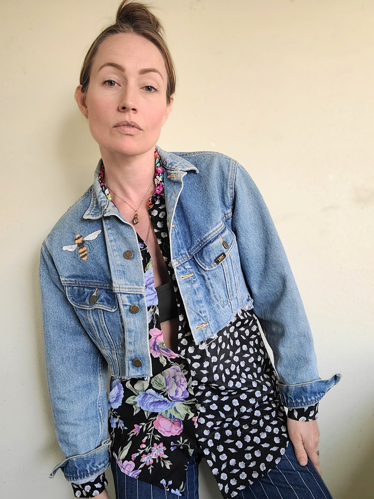Sawed Off Vintage 70s LEE Riders Denim Jacket M