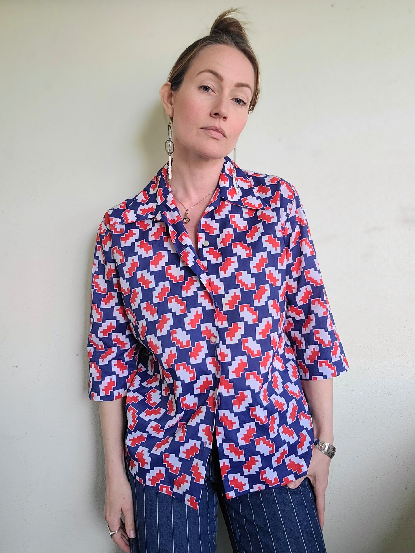 The Akira Vintage Japanese Button Down L