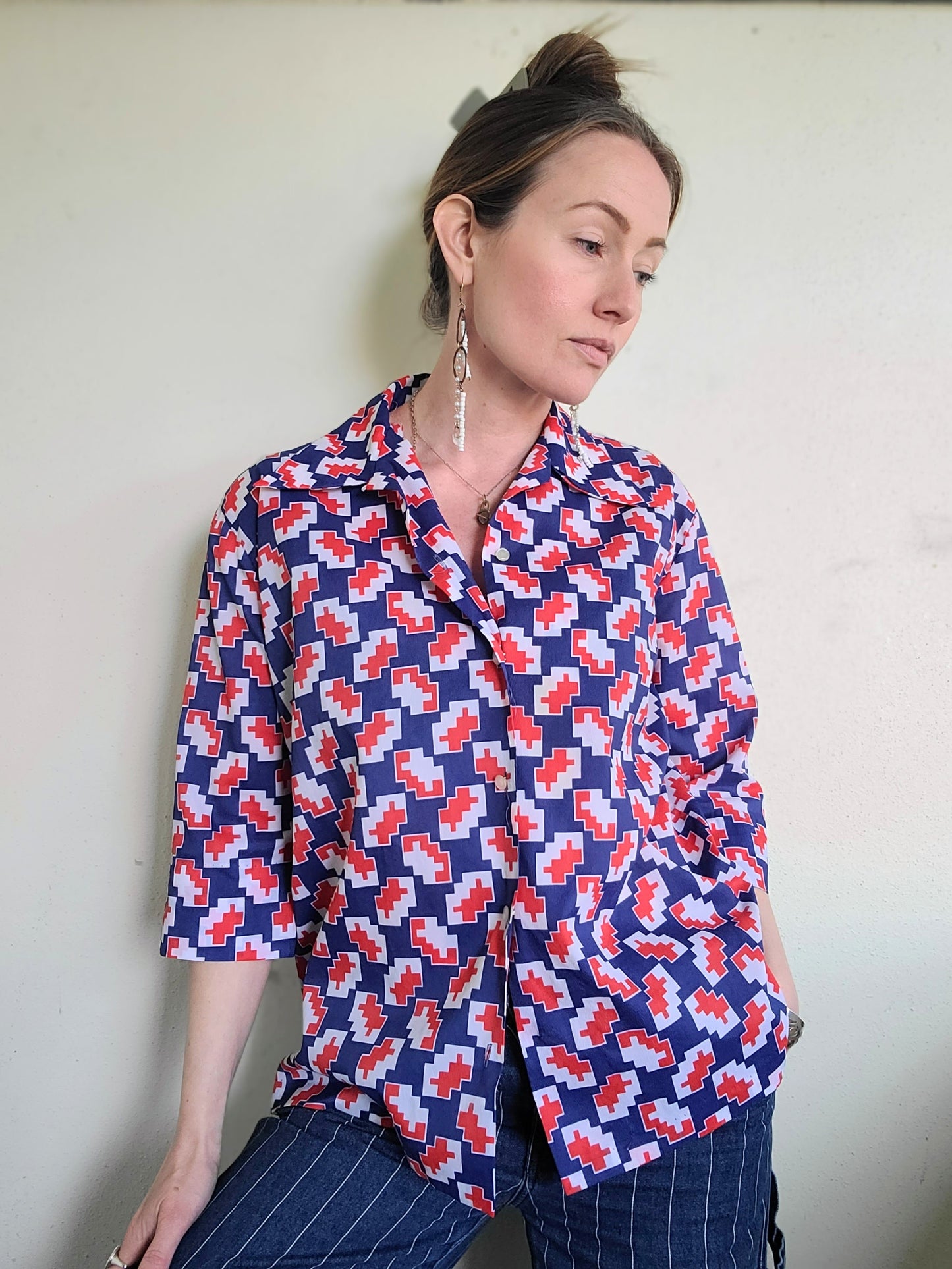 The Akira Vintage Japanese Button Down L