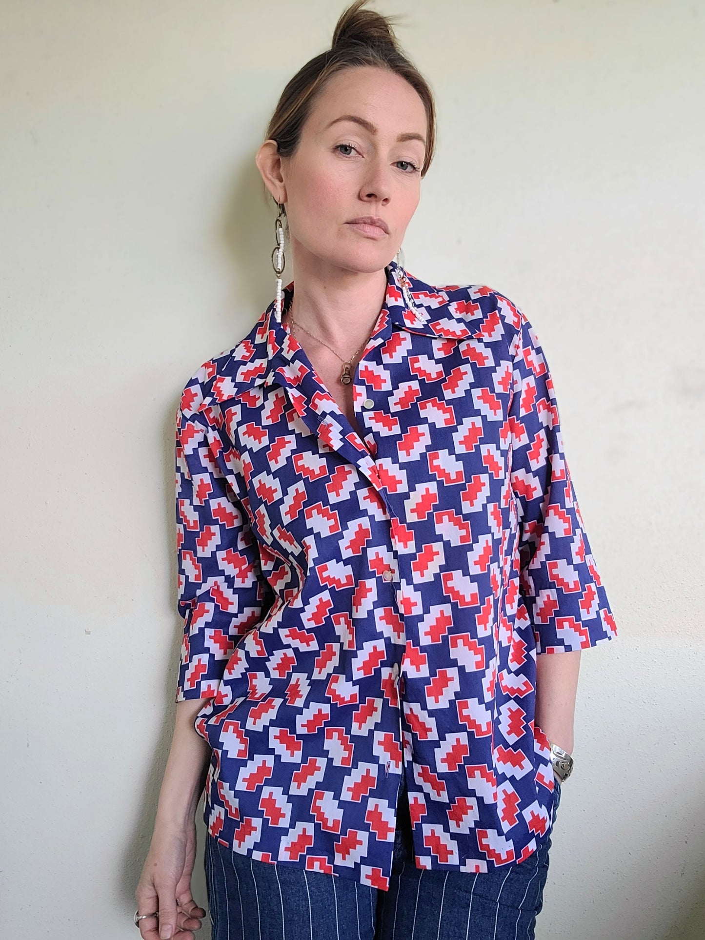The Akira Vintage Japanese Button Down L