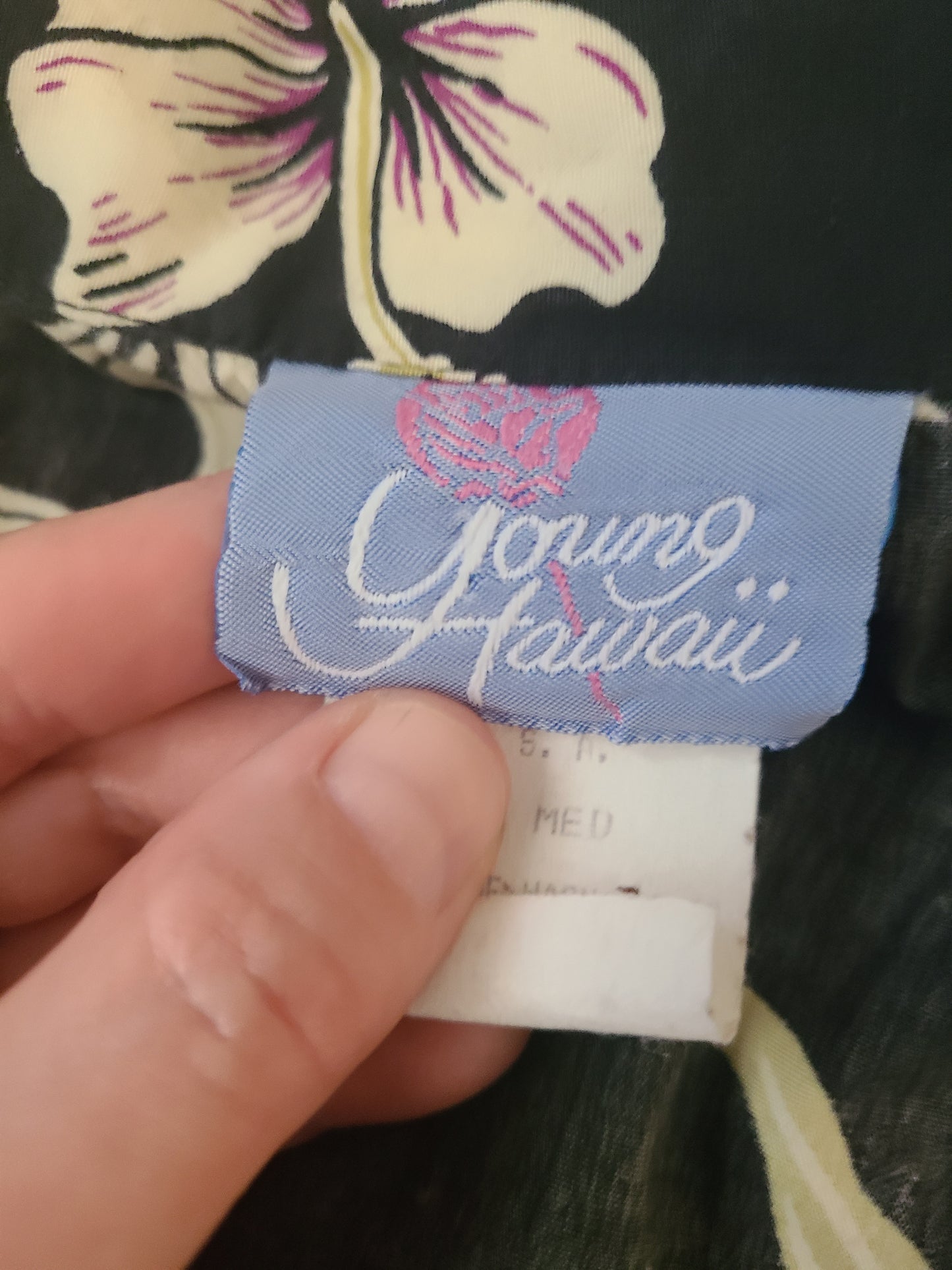 The Going Hawaiian Reworked Vintage Summer Crop Made In USA M