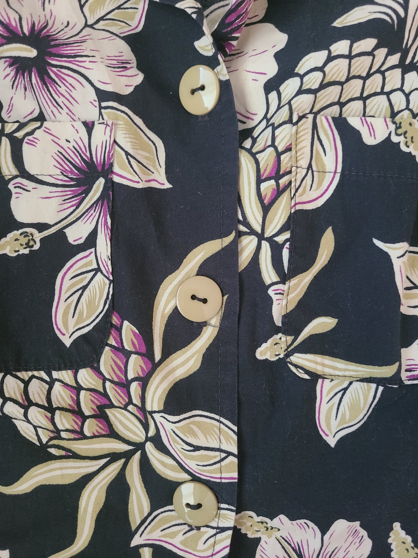 The Going Hawaiian Reworked Vintage Summer Crop Made In USA M
