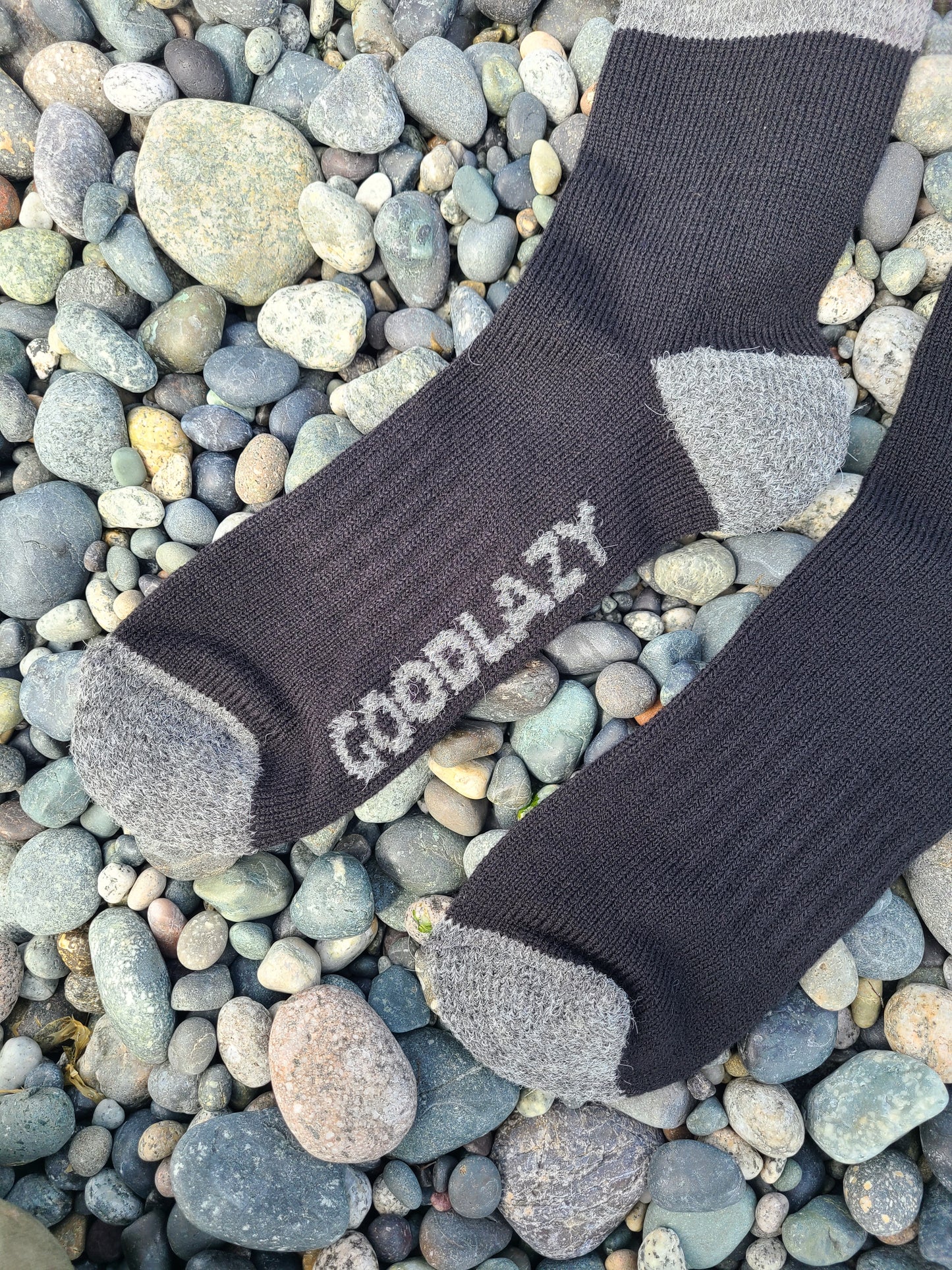 The GoodLazy Merino Wool Mid Crew Sock - Black