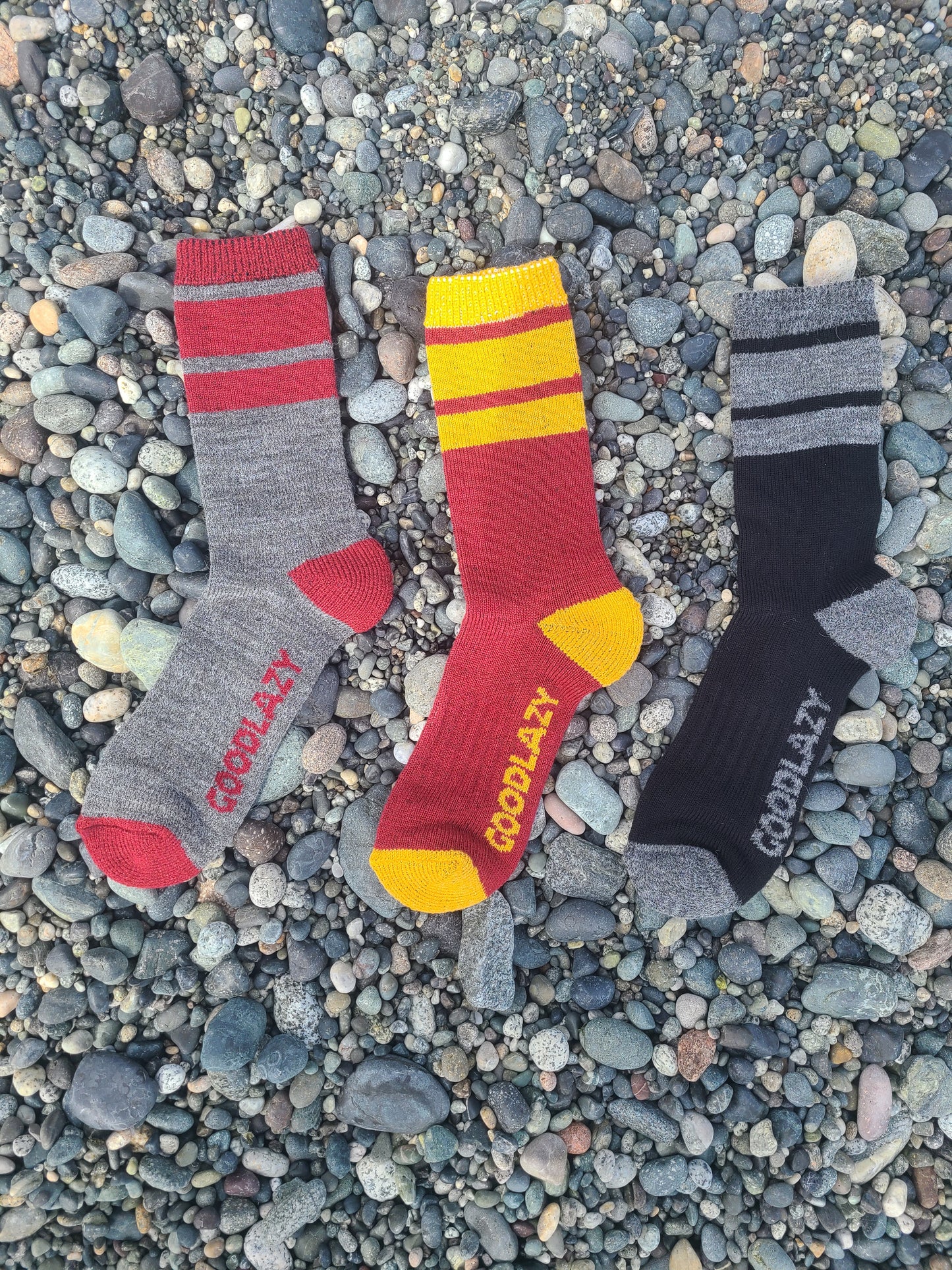 The GoodLazy Merino Wool Mid Crew Sock - Black