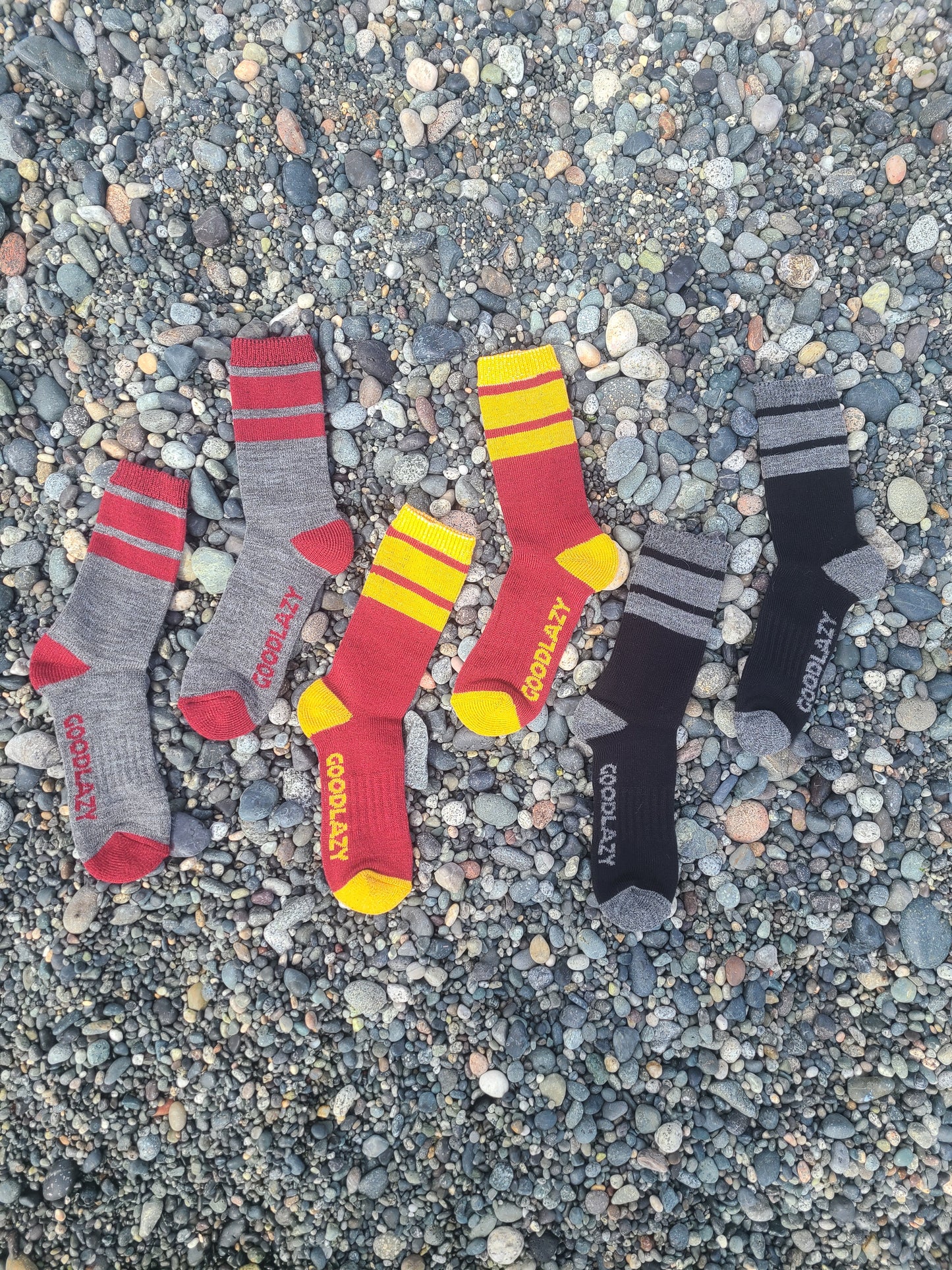 The GoodLazy Merino Wool Mid Crew Sock - Black