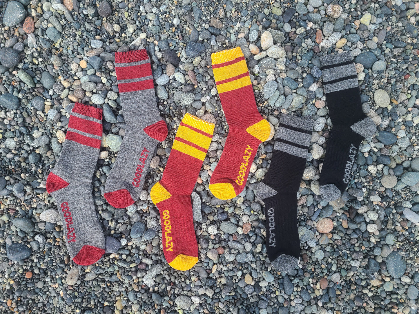 The GoodLazy Merino Wool Mid Crew Sock - Black