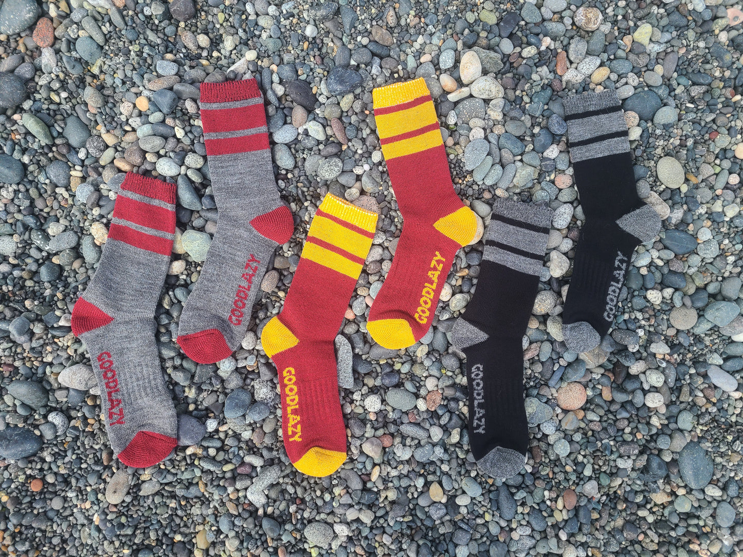 The GoodLazy Merino Wool Mid Crew Sock - Black