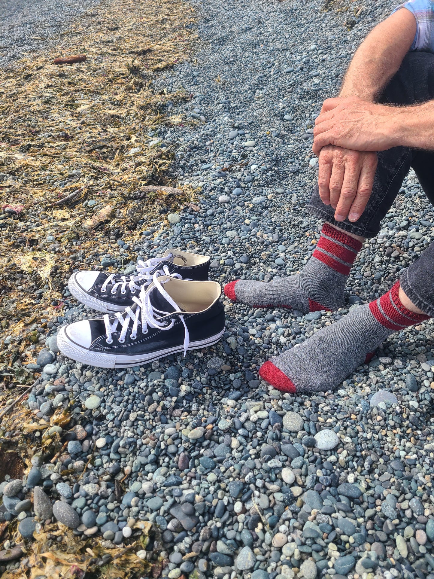 The GoodLazy Merino Wool Mid Crew Sock - Black