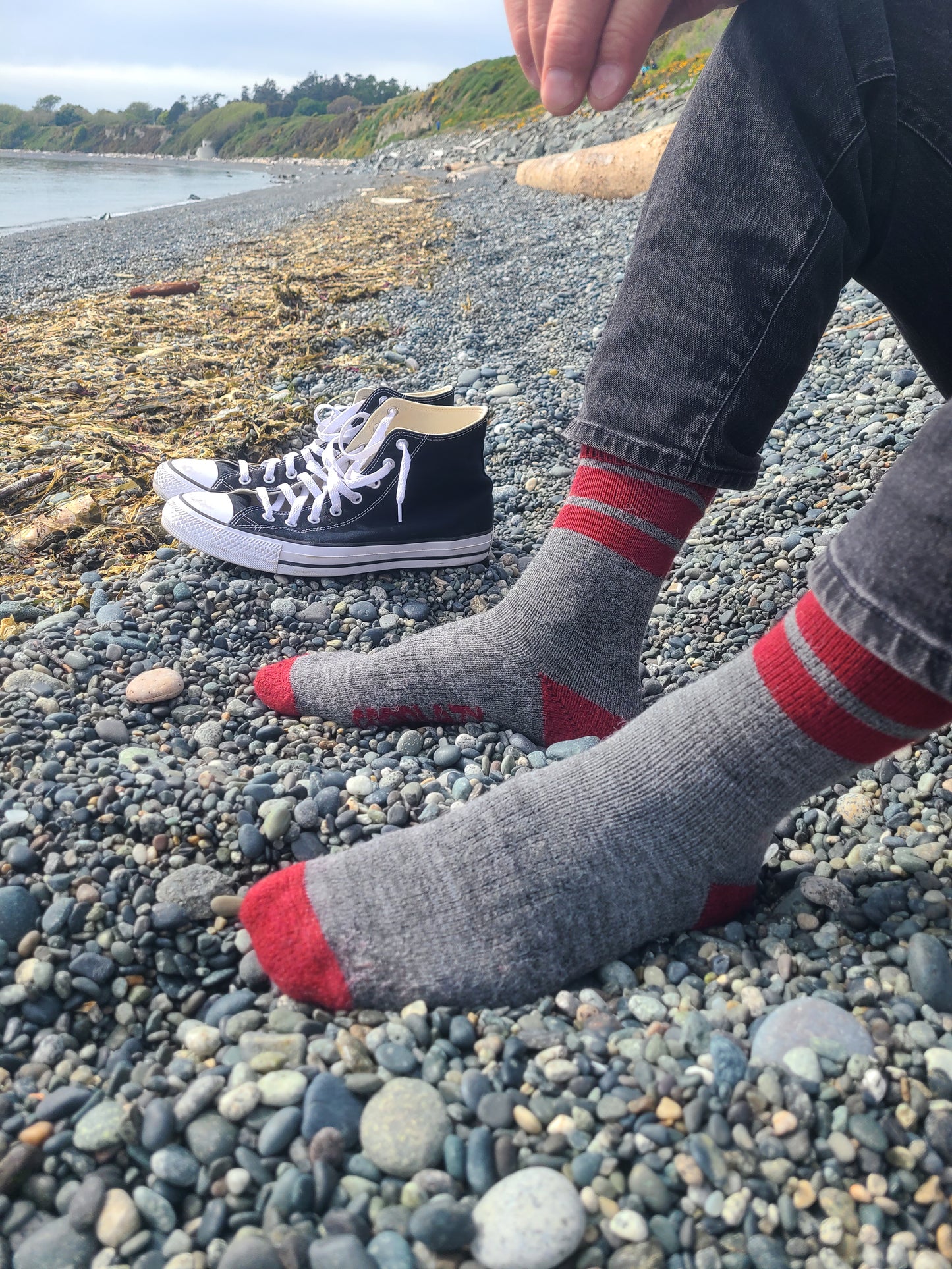The GoodLazy Merino Wool Mid Crew Sock - Black