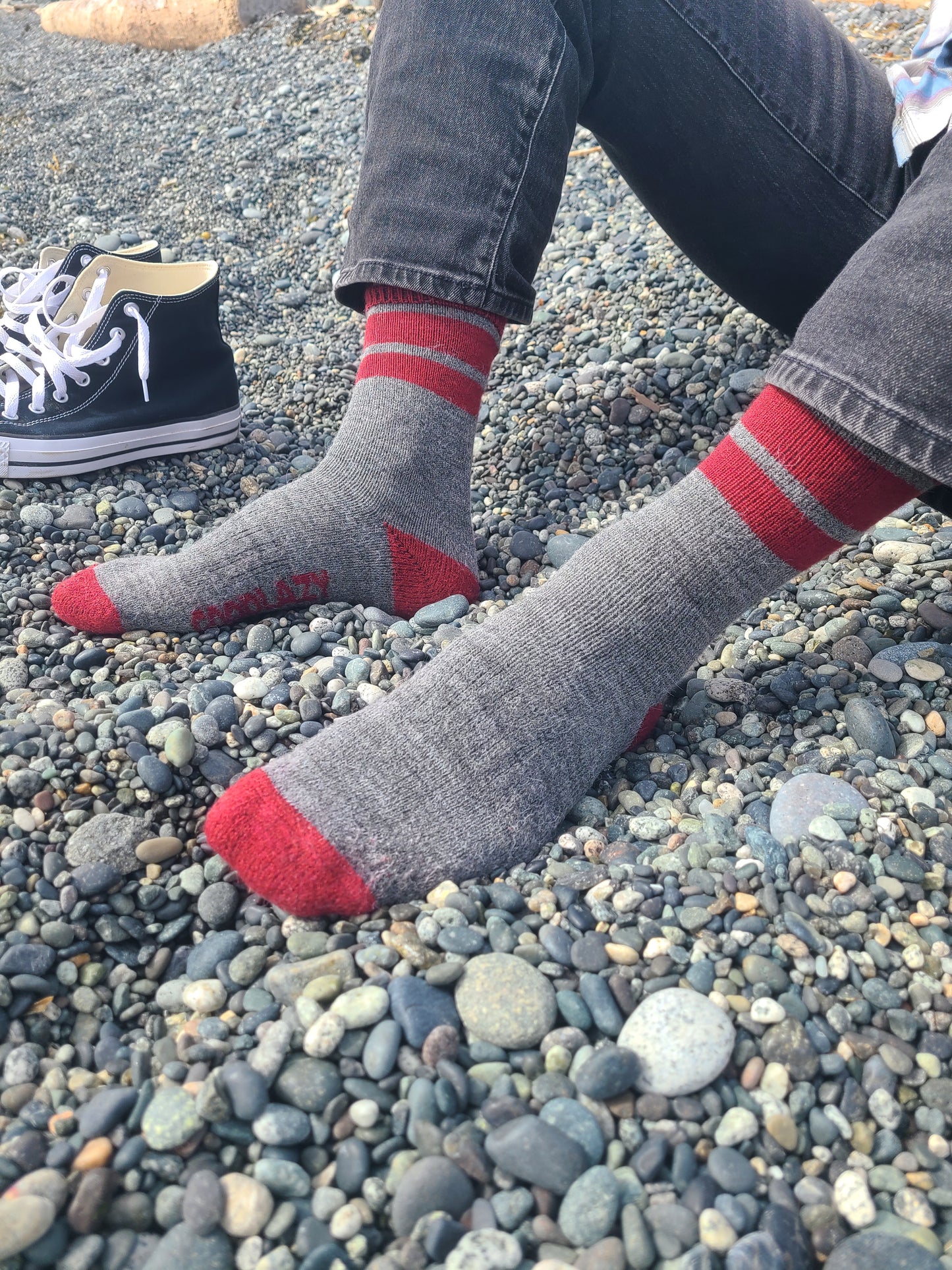 The GoodLazy Merino Wool Mid Crew Sock - Black