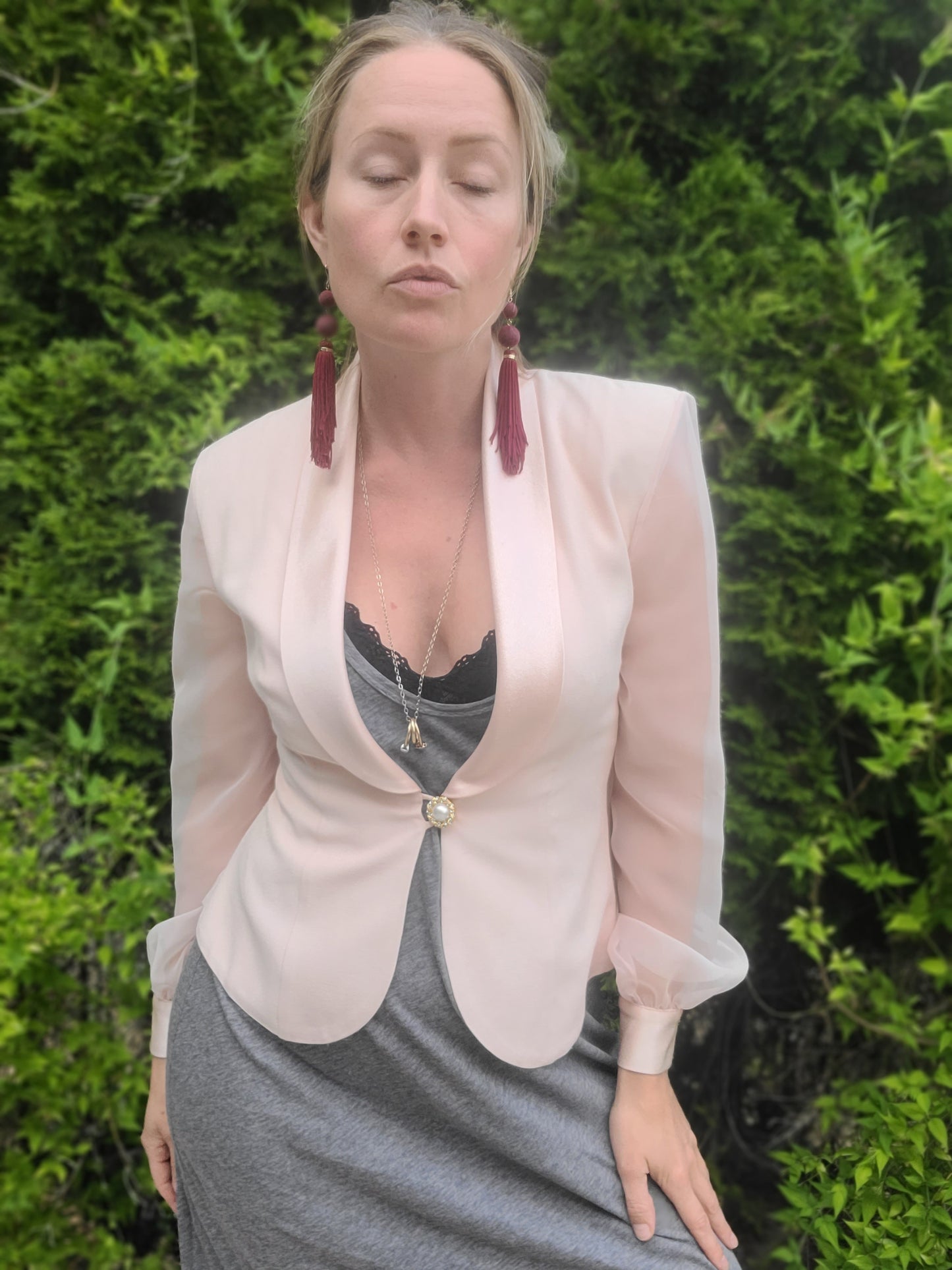 The Pink 80s Lady Blazer XS