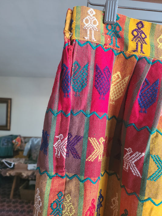 The Nia 1970s Handwoven Bohemian Vintage Maxi Skirt 28