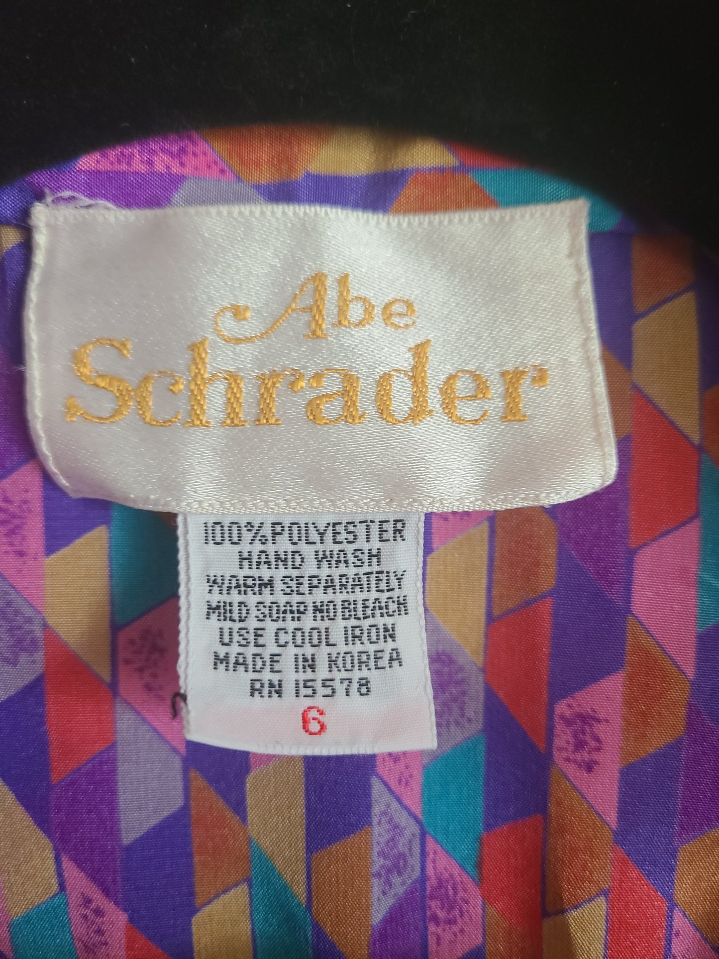 The Rainbow 1960s Vintage Blouse by Abe Schrader XS Petite