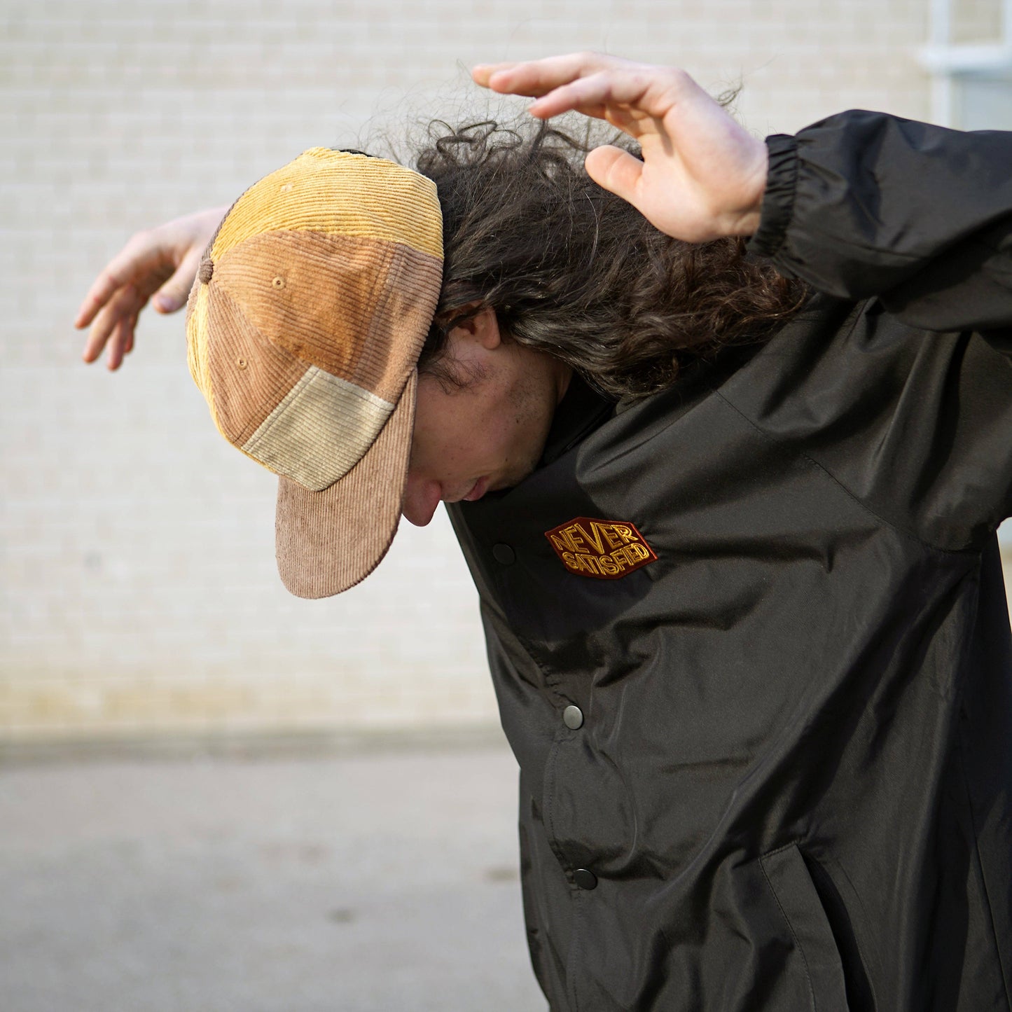 Patchwork Corduroy Hat: Desert