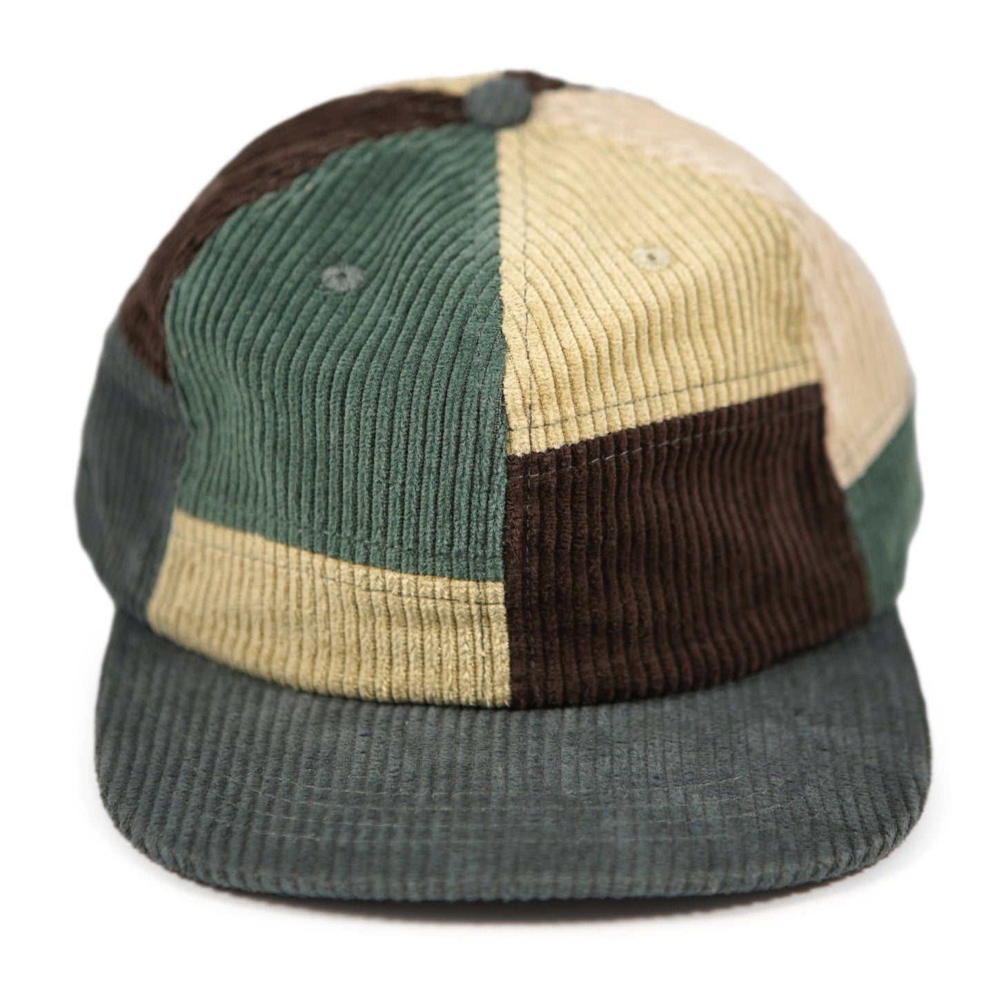 Patchwork Corduroy Hat: Desert