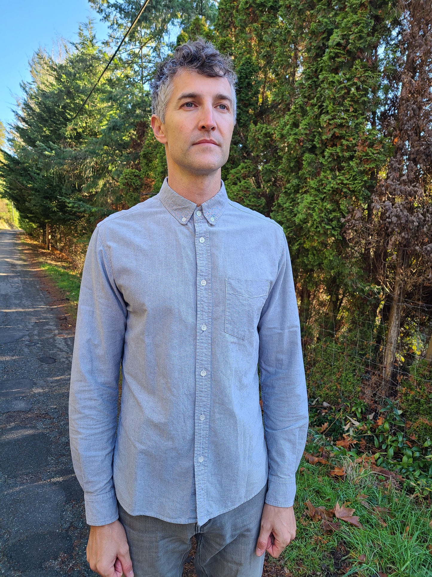 The National Standards Chambray Button Down L