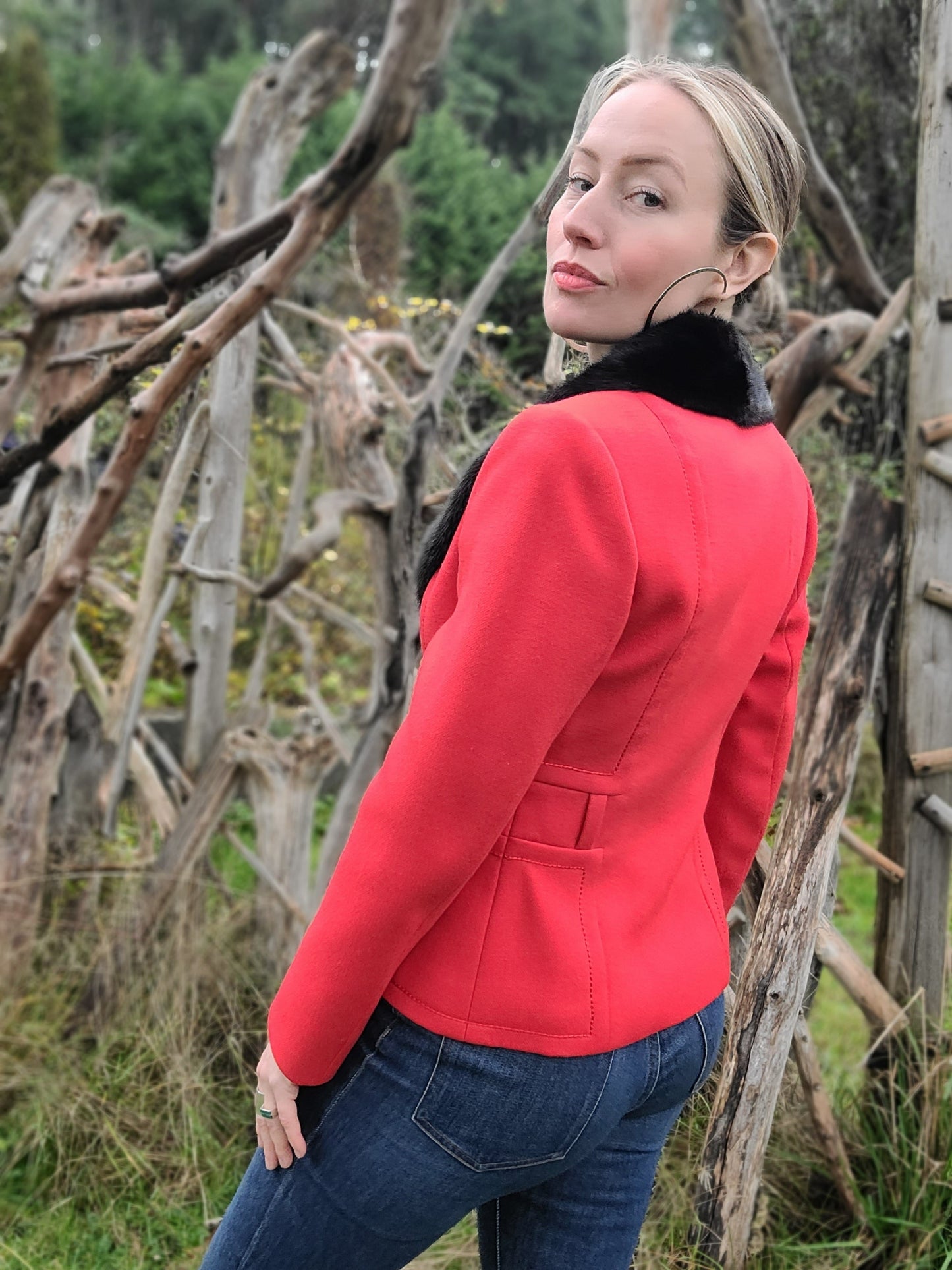 The Lucille Vintage Wool Holiday Blazer S