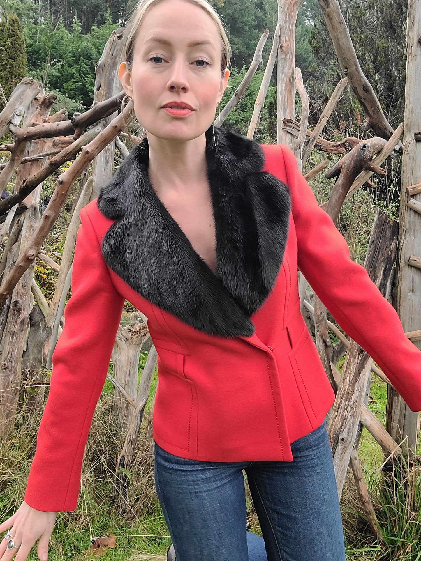 The Lucille Vintage Wool Holiday Blazer S