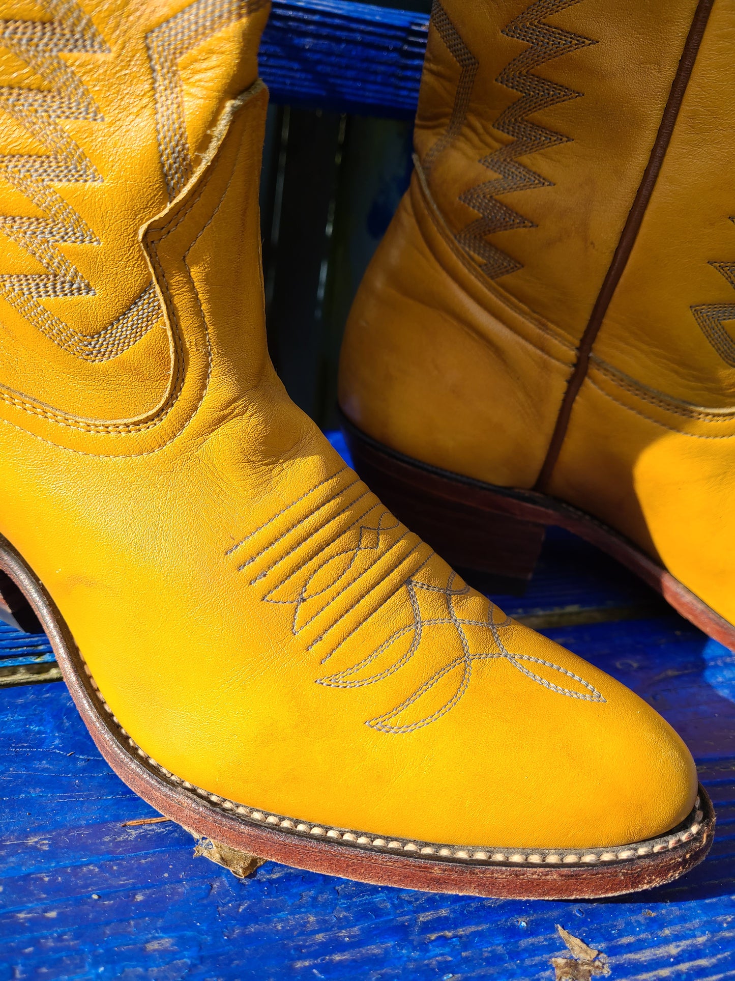 The Goldie Hawn Vintage Cowboy Boots by Boulet 7.5