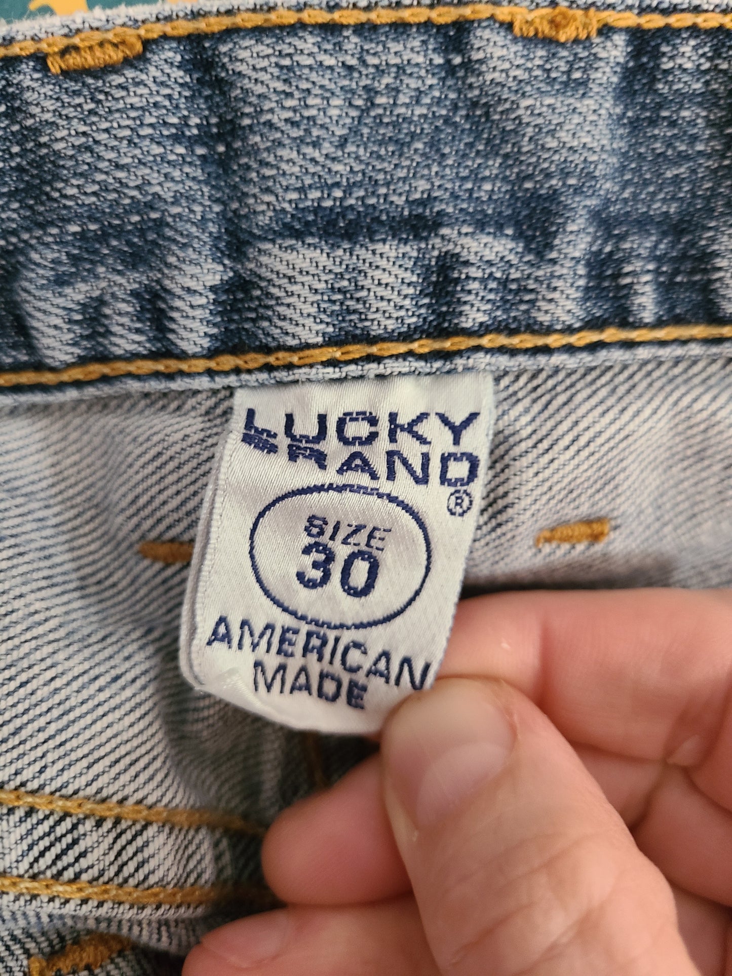 The Thrashed Lowrider Y2K American Made Lucky Brand Dungarees 30