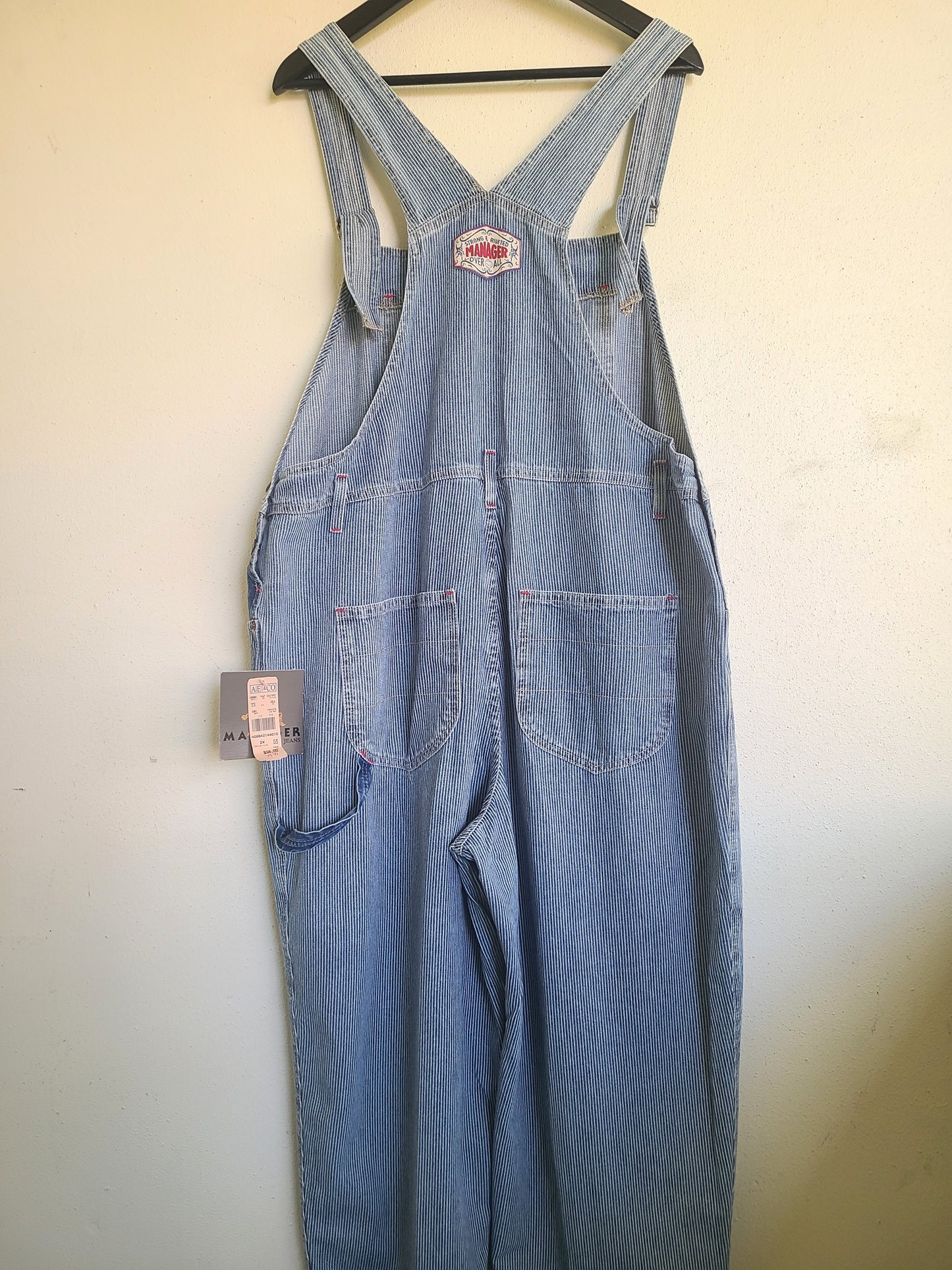 The Station Attendant Vintage Railroad Pinstripe Overalls NWT 2X