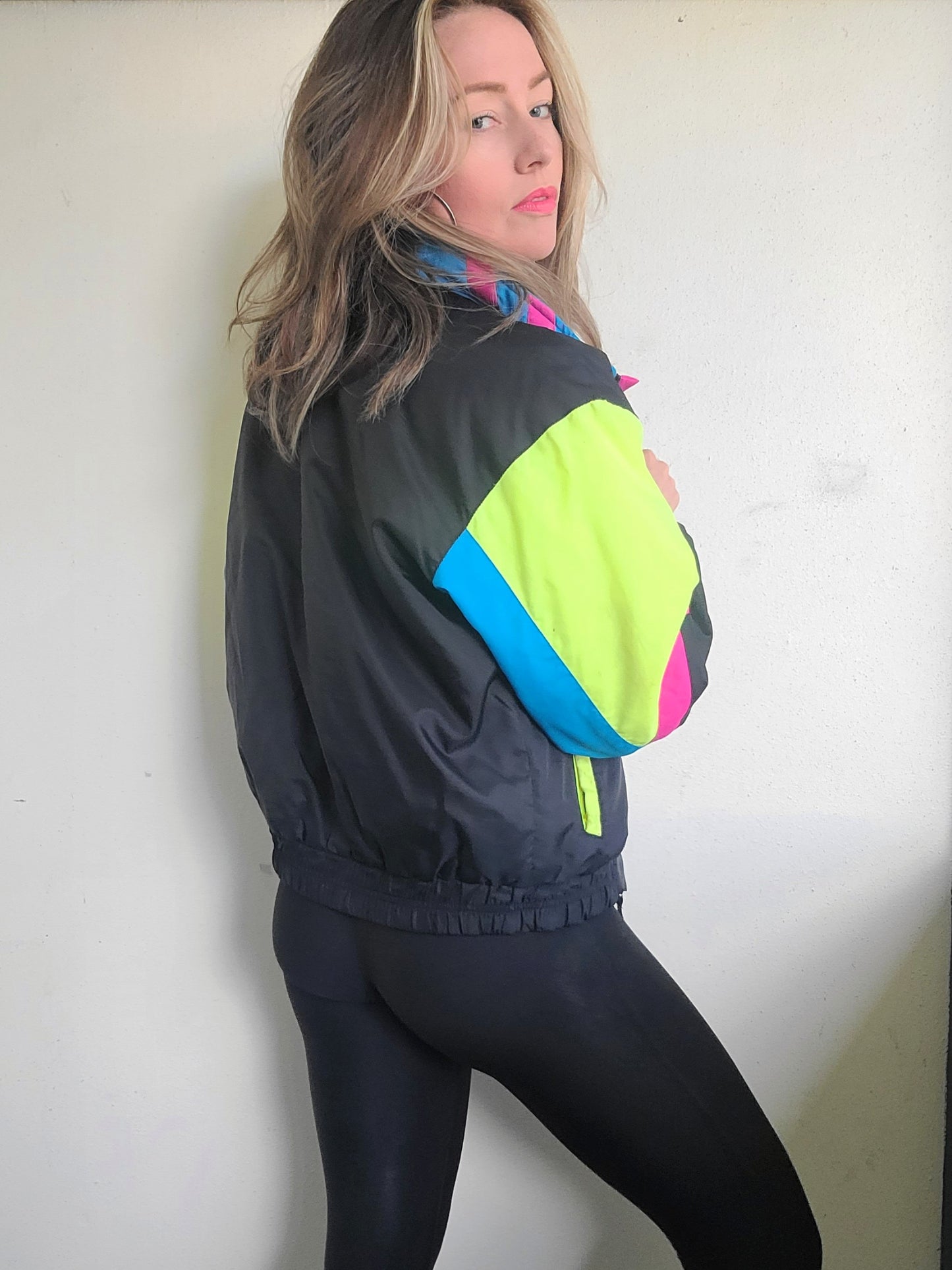 Vintage 90s Neon Obermeyer Youth Ski Jacket S