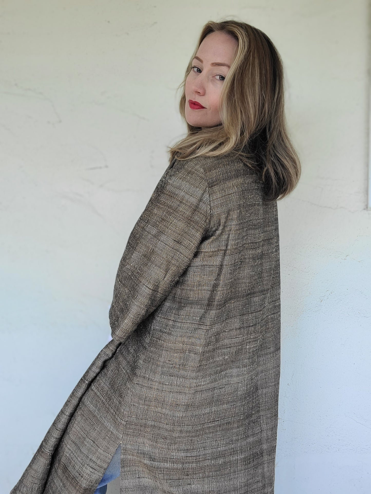 The Nadine Raw Silk Handmade Duster M-XL