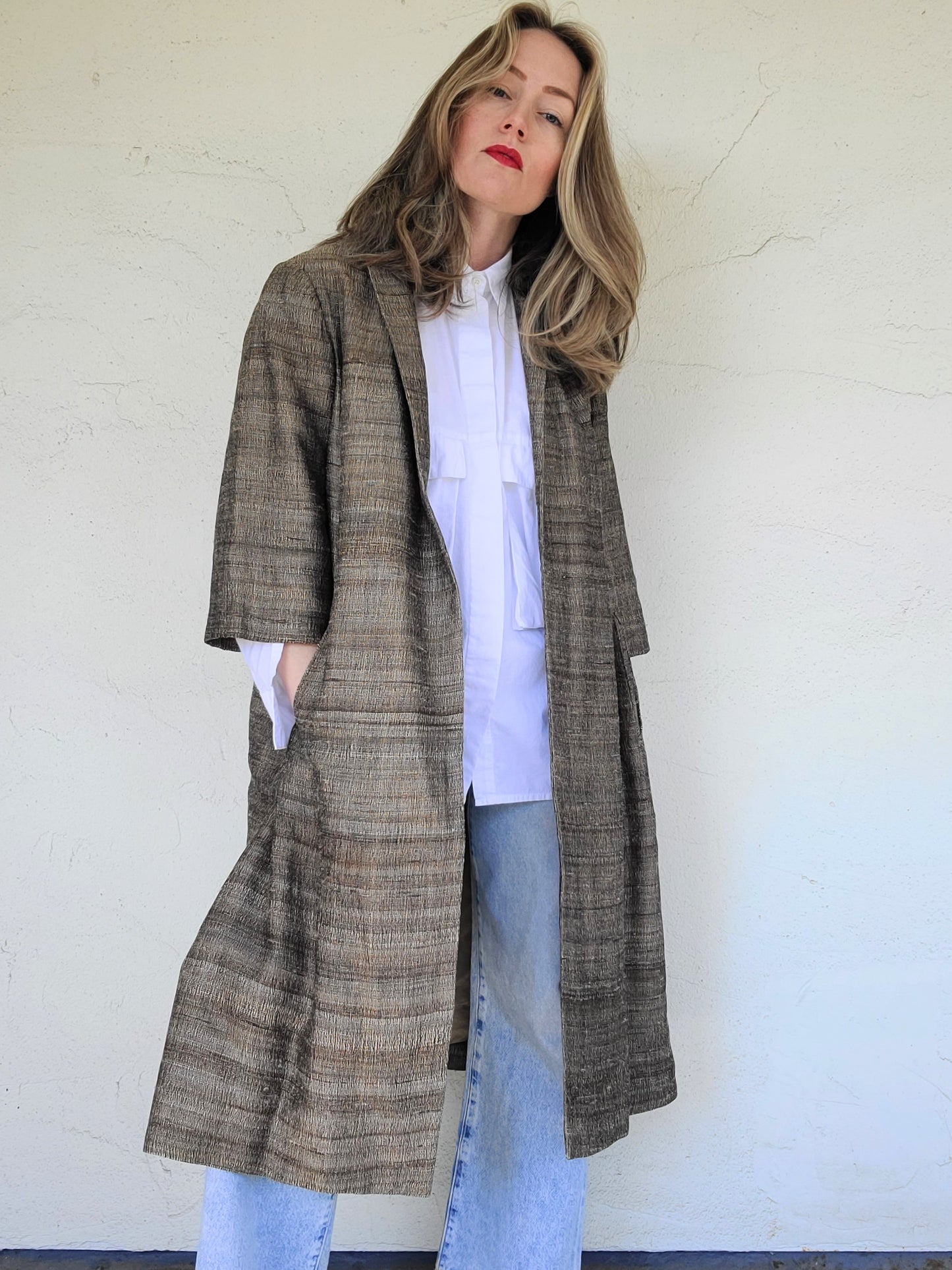 The Nadine Raw Silk Handmade Duster M-XL