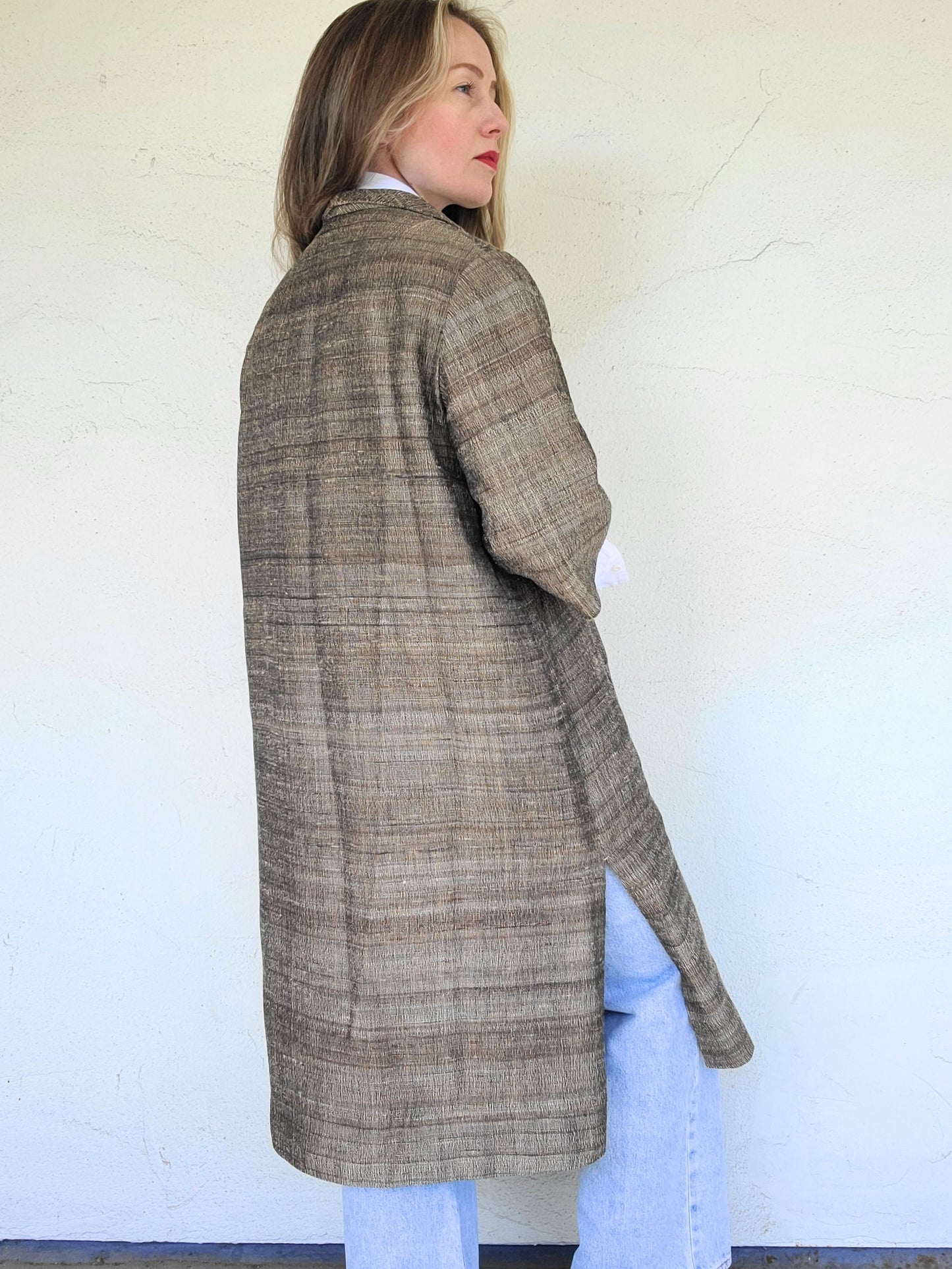 The Nadine Raw Silk Handmade Duster M-XL