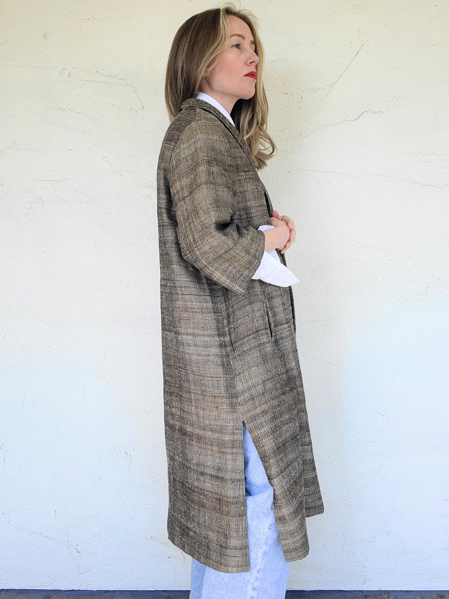 The Nadine Raw Silk Handmade Duster M-XL