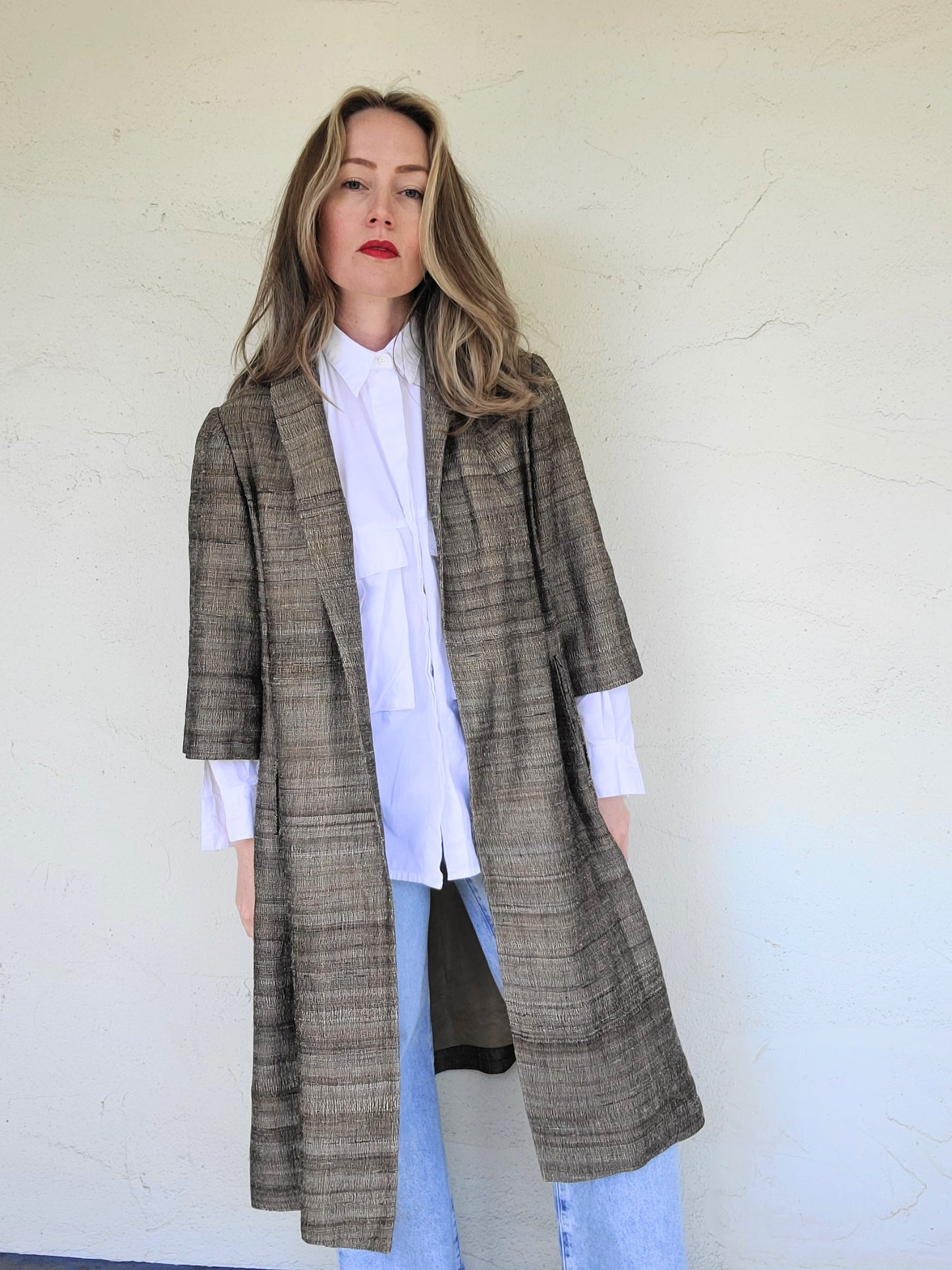 The Nadine Raw Silk Handmade Duster M-XL