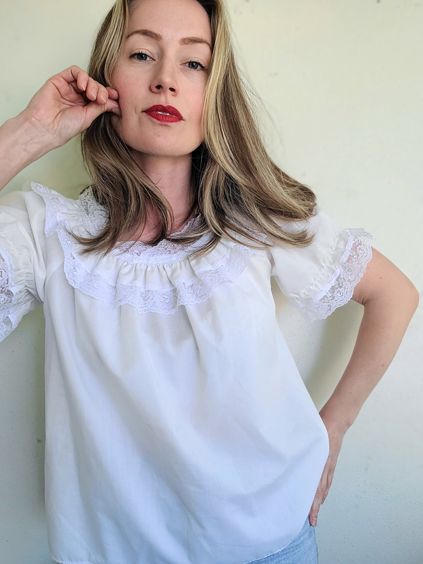 The Skye Prairie Vintage Cotton Blouse S-M