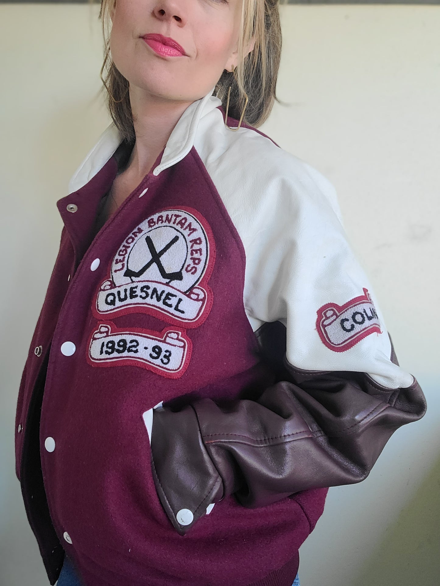 The Colin Wool + Leather Varsity Jacket M-L