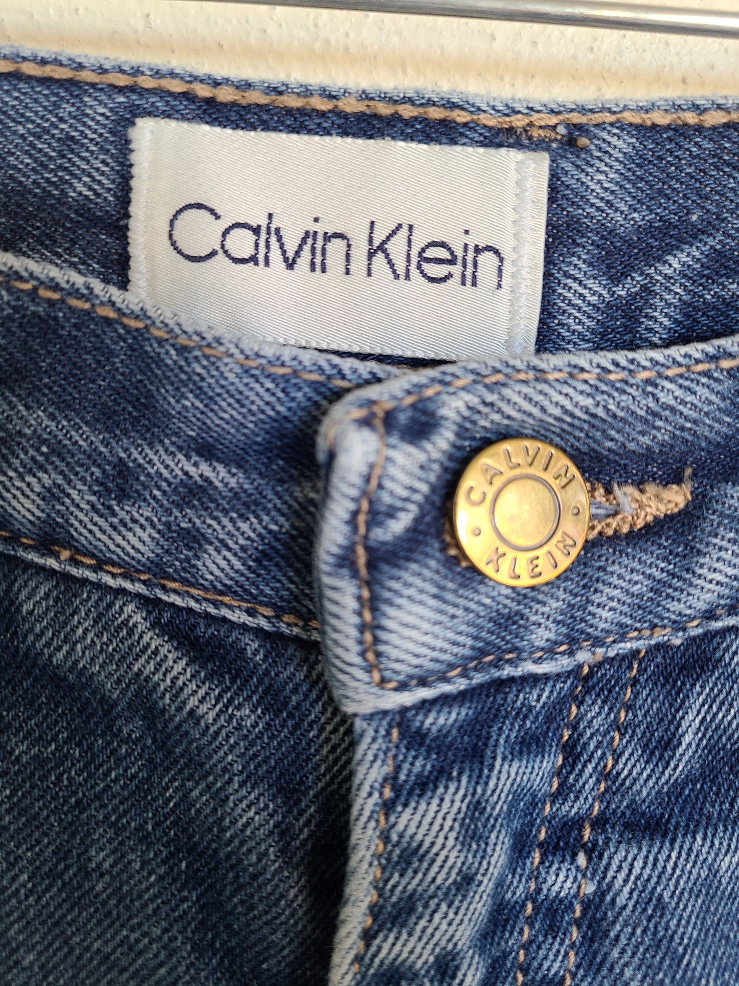 The 90s Does 70s Vintage Calvin Klein Straight Leg Jeans 24-25 x 33