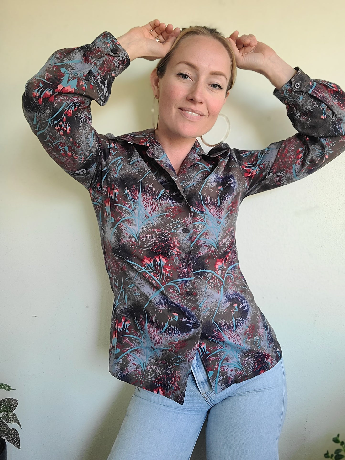 The Late Night Lagoon Vintage 70s Button Down M