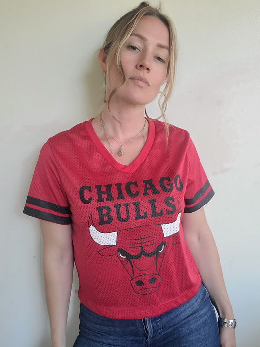 The Preloved Chicago Bulls Cropped Jersey M-L